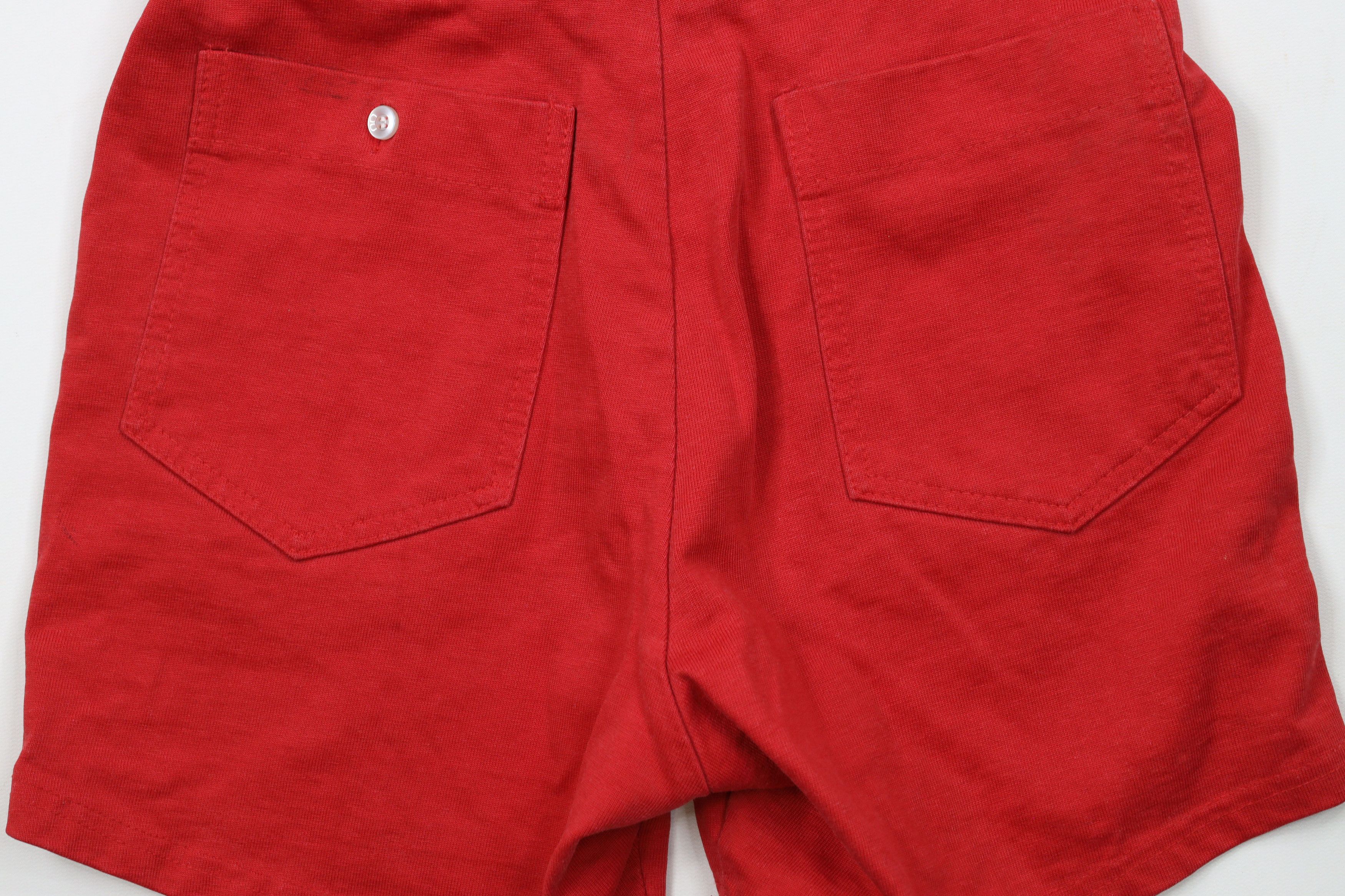 Vintage Vintage 70s Streetwear Knee Coach Coaches Shorts Red USA Size US 30 / EU 46 - 13 Thumbnail