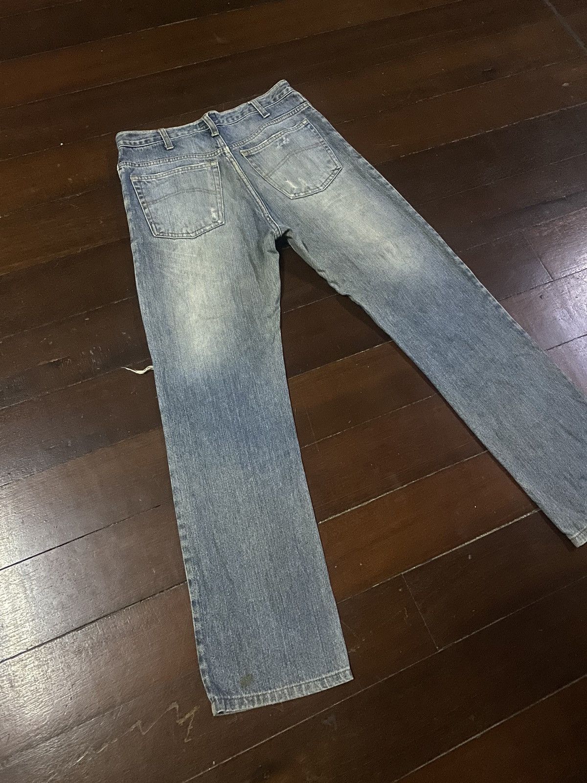 Armani × Giorgio Armani × Vintage Fire vintage ARMANI JEANS distressed mud wash flare Size US 32 / EU 48 - 15 Thumbnail
