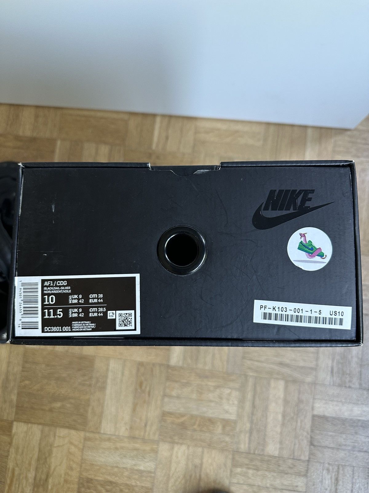 Comme des Garcons Homme Plus × Nike AF1 x Comme des Garçons “Triple Black” Size US 10 / EU 43 - 7 Thumbnail