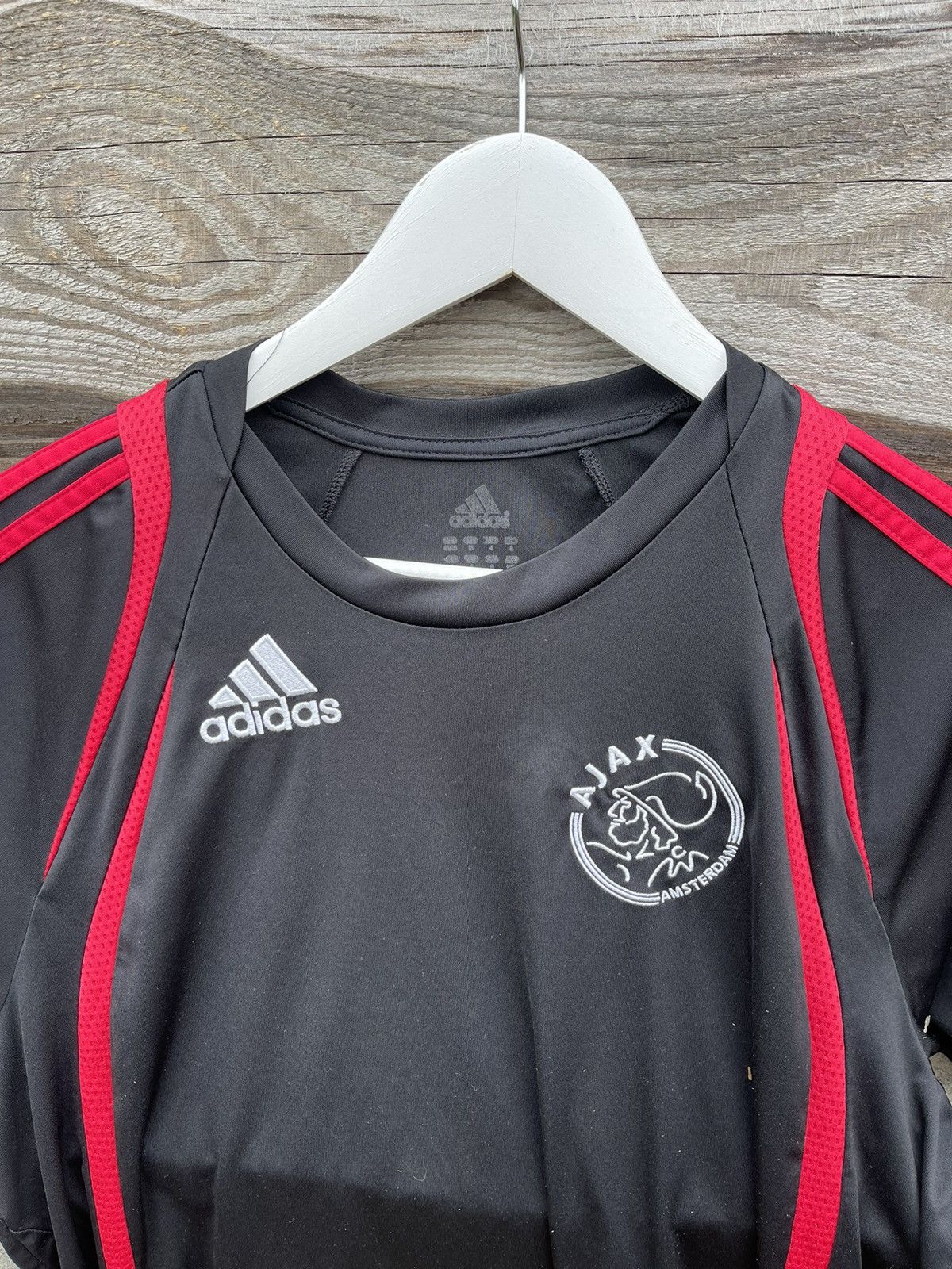 Adidas × Vintage 2009 Adidas Ajax black vintage soccer jersey Size US L / EU 52-54 / 3 - 6 Thumbnail