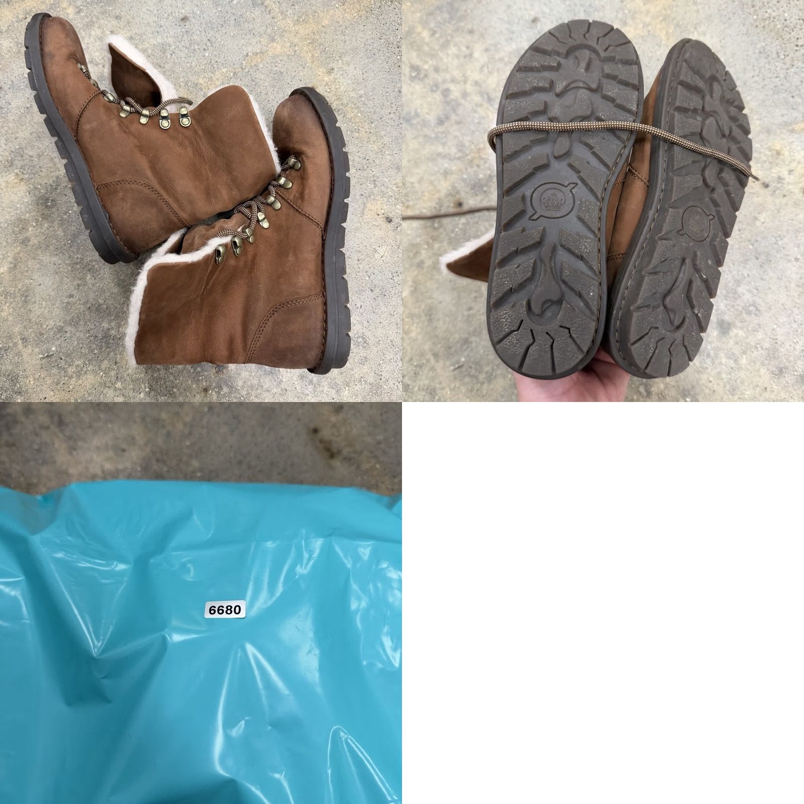 Born Born Blaine Shearling Ankle Boots Brown Leather Womens Size 8 M Shoes Size US 6 / IT 36 - 8 Thumbnail