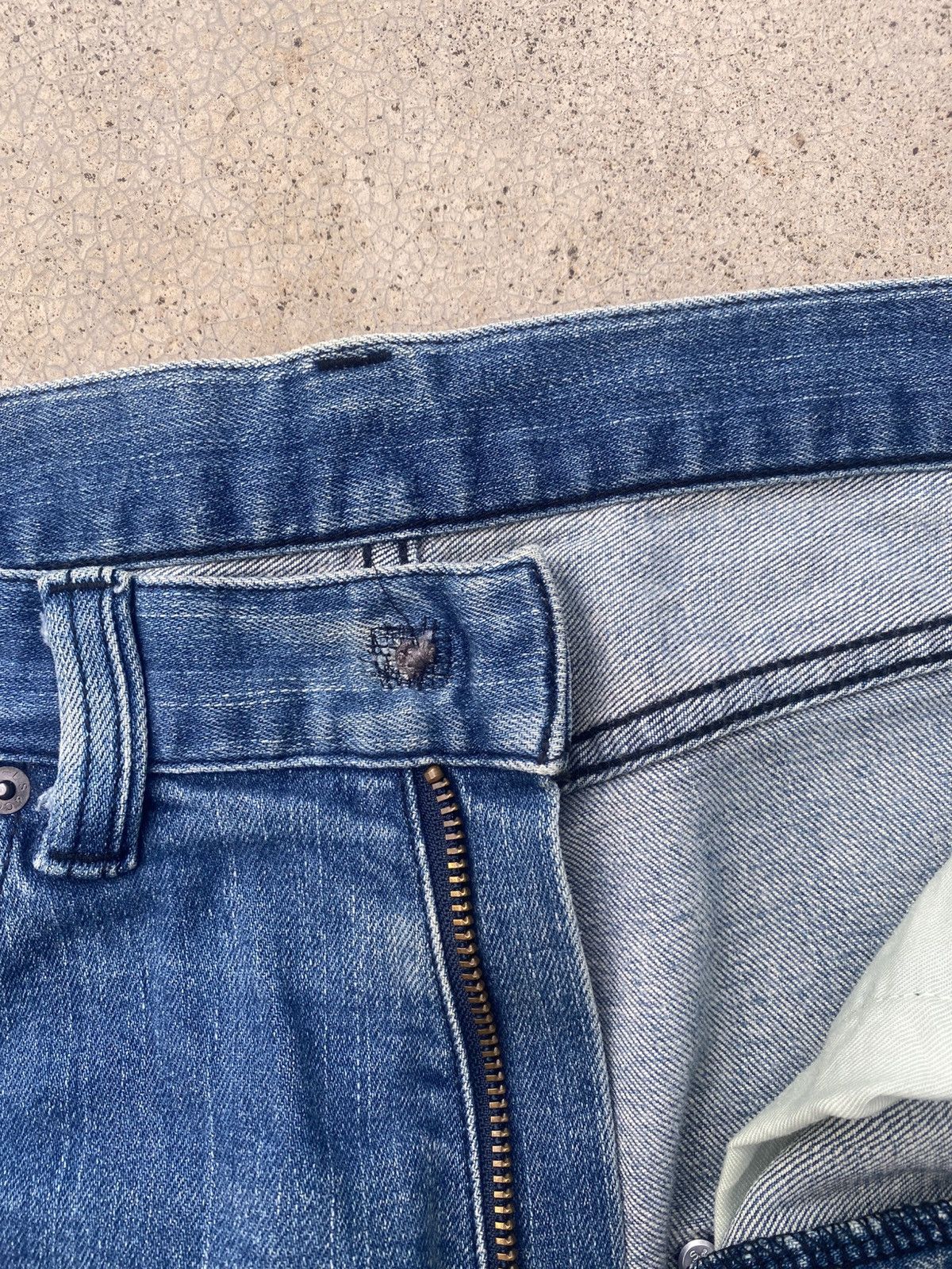 Designer × Levi's Levis Collabration With Flu Blue Gammy Jeans Size US 33 - 6 Thumbnail
