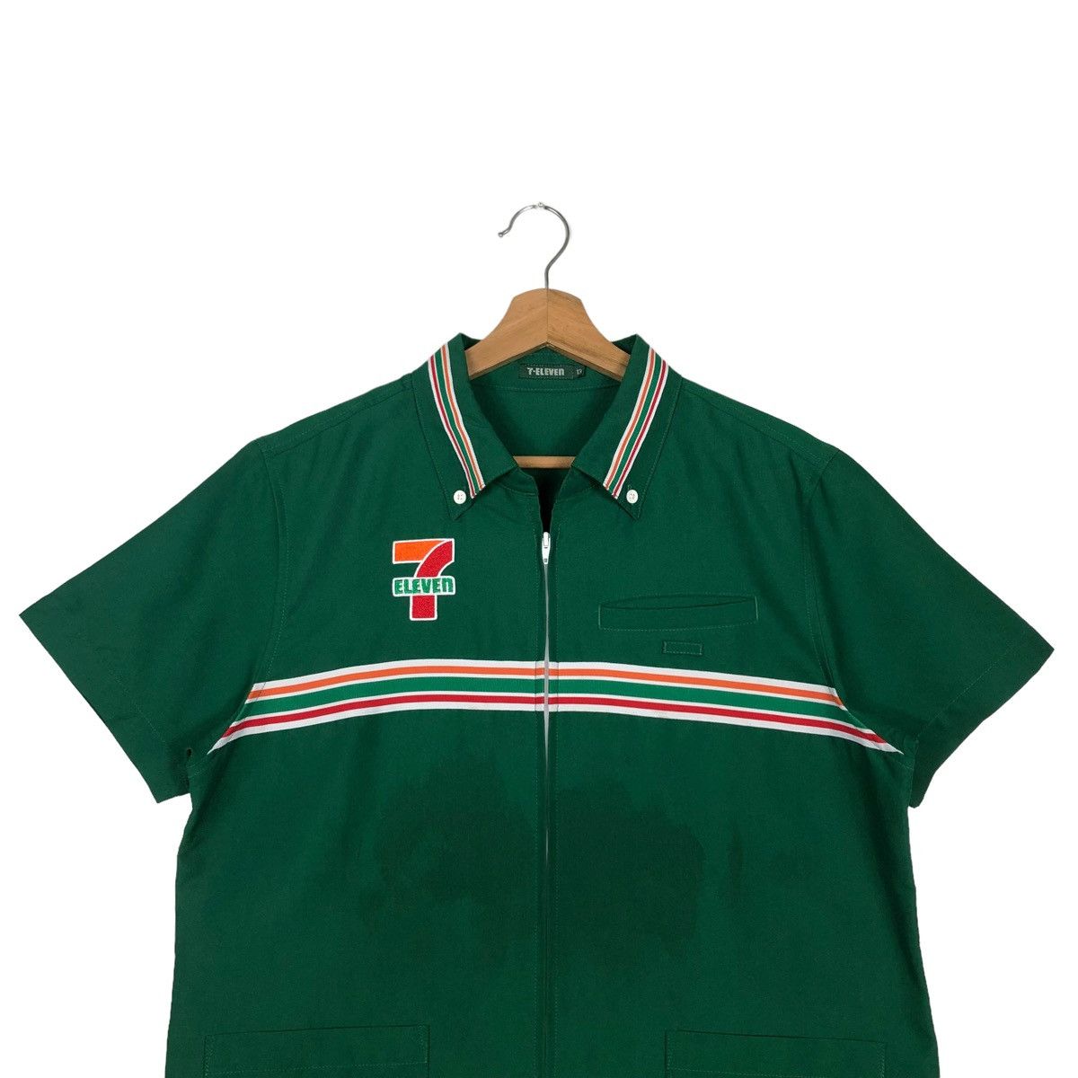 Japanese Brand 🔥SHORT SLEEVE WORK JACKET 7-ELEVEN JAPAN BIG LOGO Size US M / EU 48-50 / 2 - 4 Thumbnail