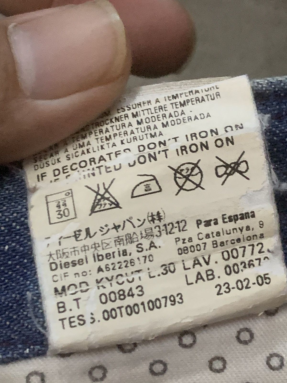 Diesel Distressed Flare Diesel Skinny Denim Jeans Size US 27 - 14 Thumbnail