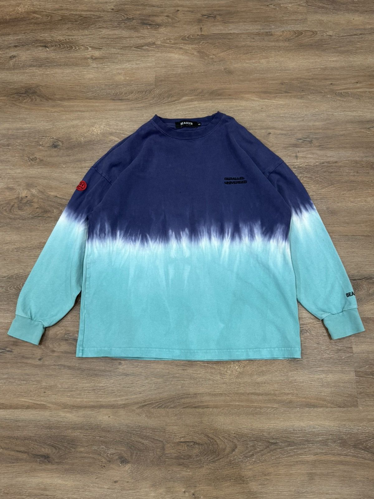 Japanese Brand BEASTER “Parallel Universes” Dip Dye Long Sleeve Size US S / EU 44-46 / 1 - 1 Thumbnail