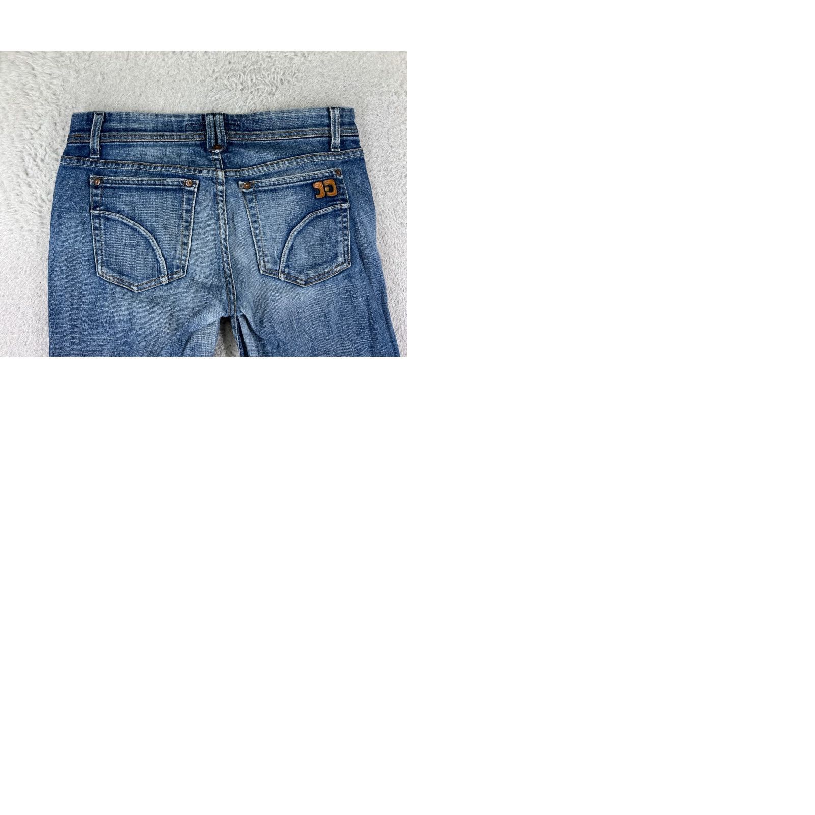 Vintage Joe's Jeans Womens Jeans 28 Blue Denim Low Rise Regular 5-Pocket Distressed Cotton Blend Size 28" / US 6 / IT 42 - 10 Thumbnail