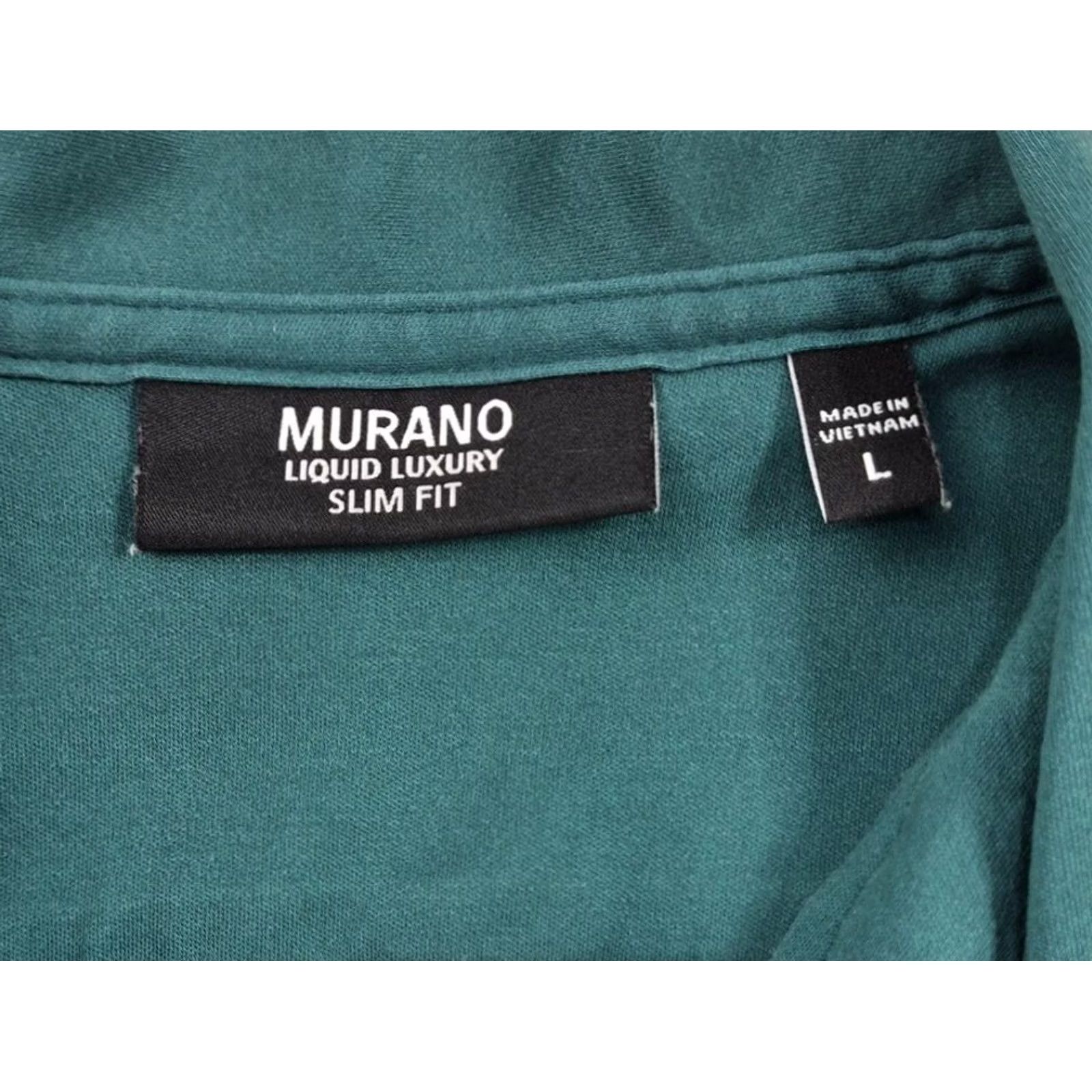 Murano Murano Button Up Shirt Mens L Green Tropical Graphic Short Sleeve Casual Size US L / EU 52-54 / 3 - 4 Thumbnail