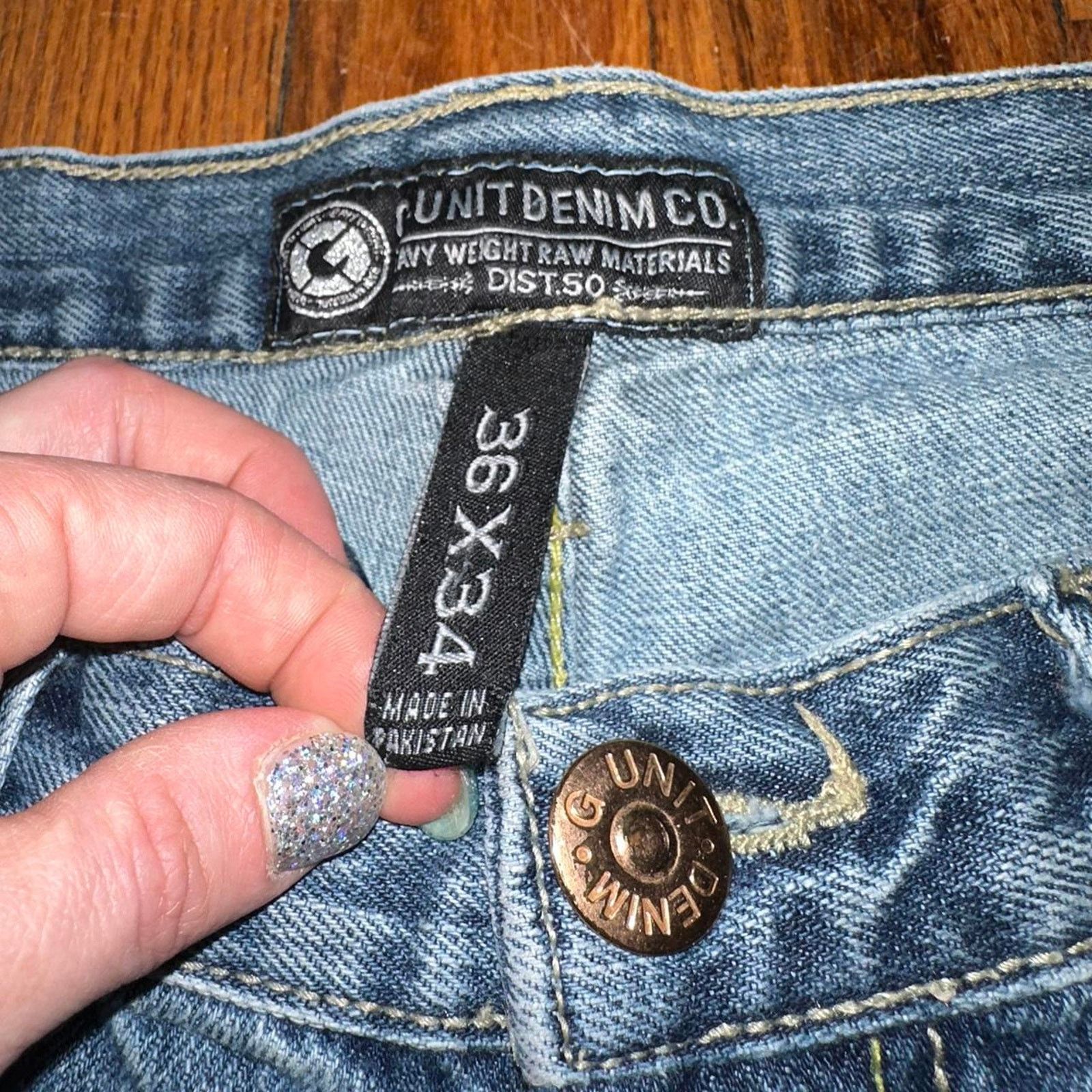 50 Cent × G-Unit Vintage G-Unit Jeans Sick Embroidery Y2K 50 Cent size 36x34 Size US 36 / EU 52 - 3 Thumbnail