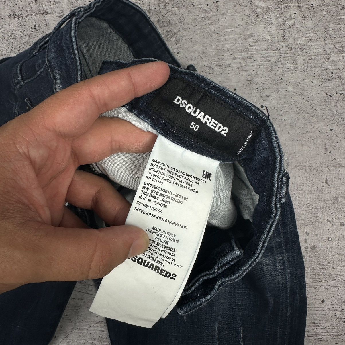 Dsquared2 Dsquared2 Vintage Tidy Biker Denim Jeans Pants Size US 34 / EU 50 - 8 Thumbnail