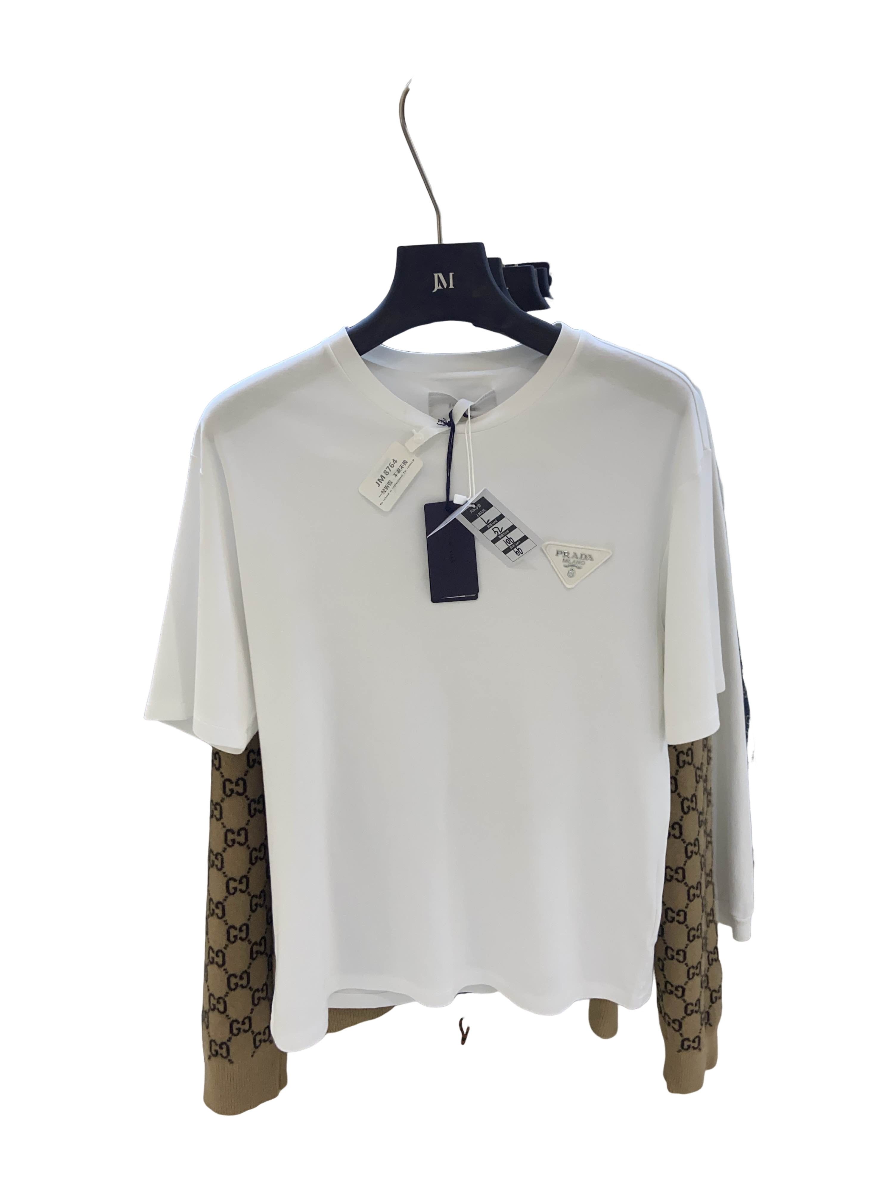 トップス prada 2009 Triangle Plate T-shirt prada 2009 Triangle