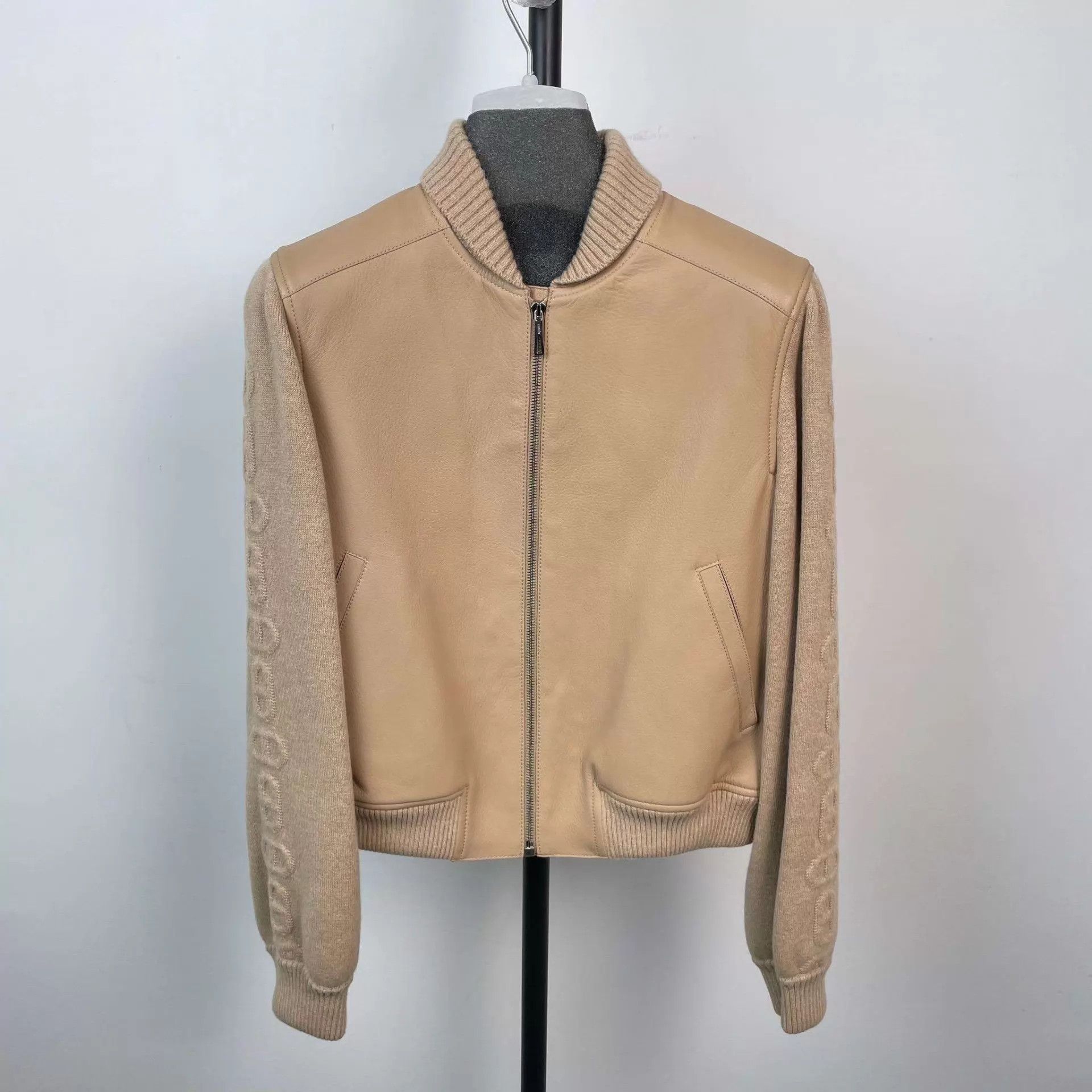 Hermes Hermès lambskin jacket taupe 38 Size S / US 4 / IT 40 - 1 Thumbnail