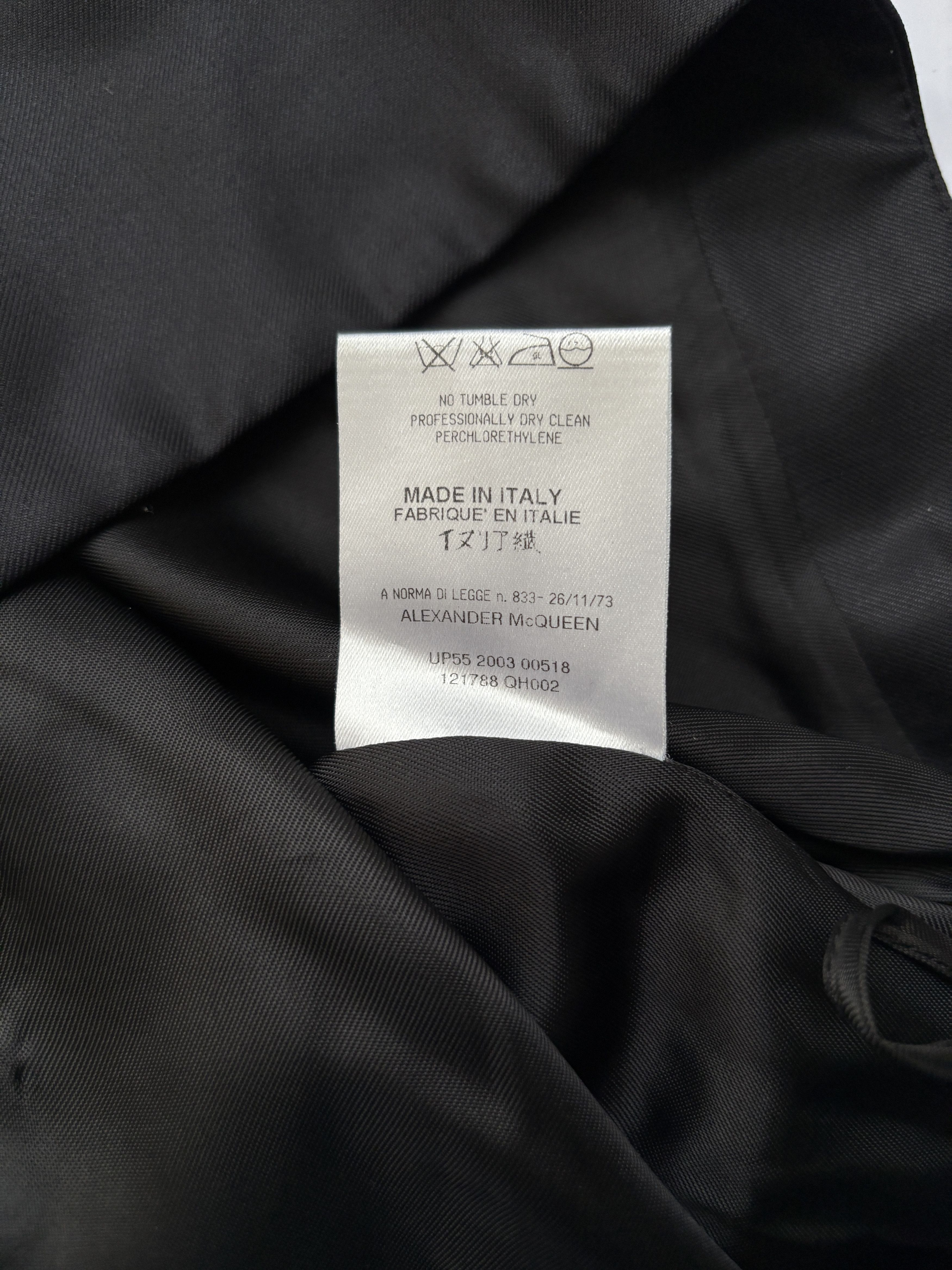 Alexander McQueen ⚡️QUICK SALE⚡️2003 Alexander McQueen Black Satin Skirt Size 28" / US 6 / IT 42 - 5 Thumbnail