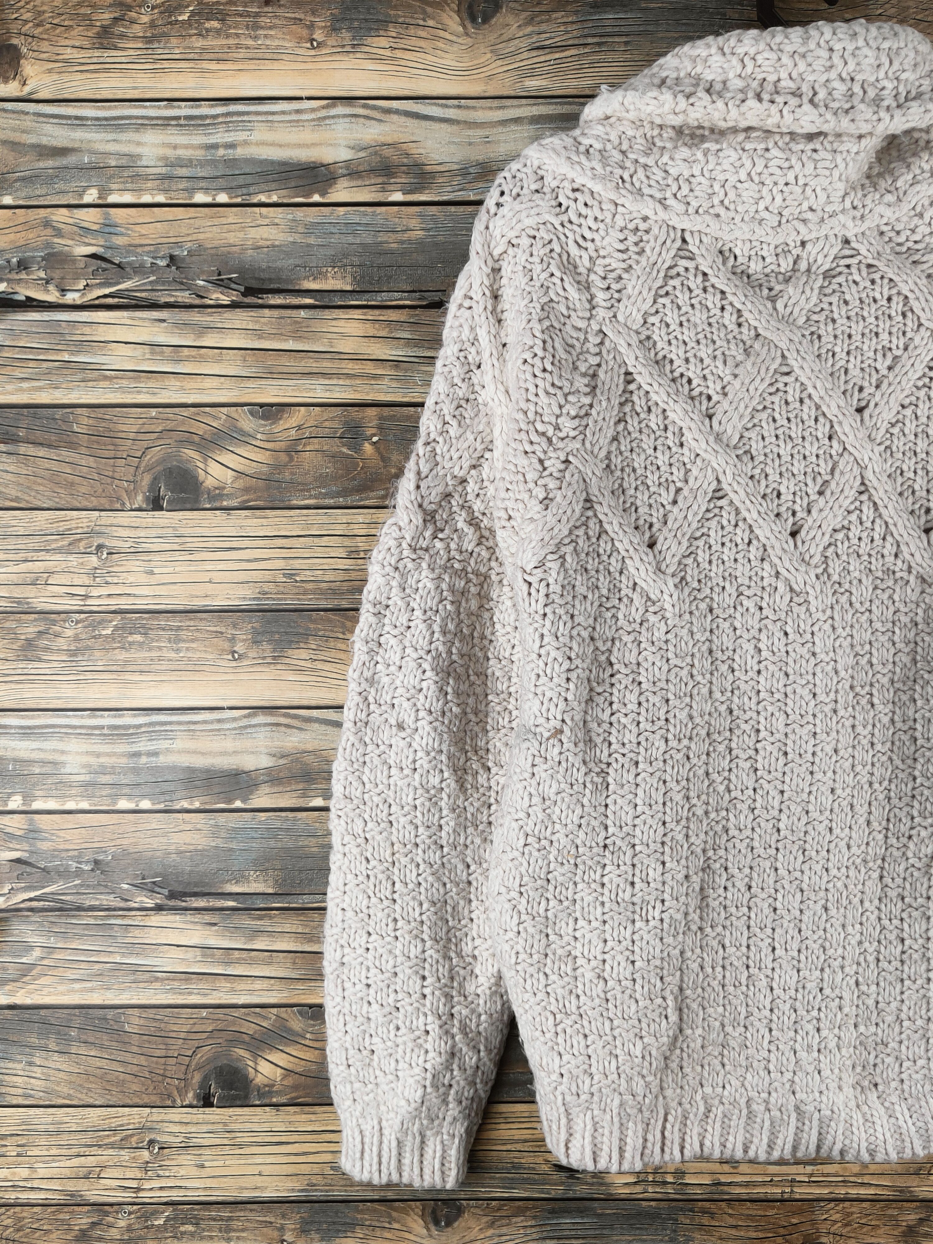 Japanese Brand DL Vintage knit Ivory Knitwear Sweatshirts #46-578 Size M / US 6-8 / IT 42-44 - 8 Thumbnail