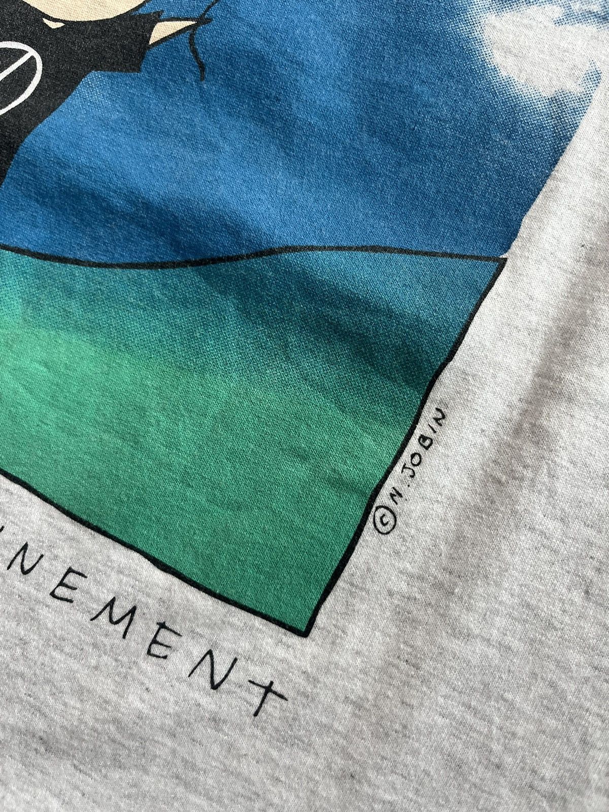 Arts & Science Vintage PAIX-ENVIRONNEMENT Peace 90’s N.JOBIN Tshirt Size US XL / EU 56 / 4 - 7 Thumbnail