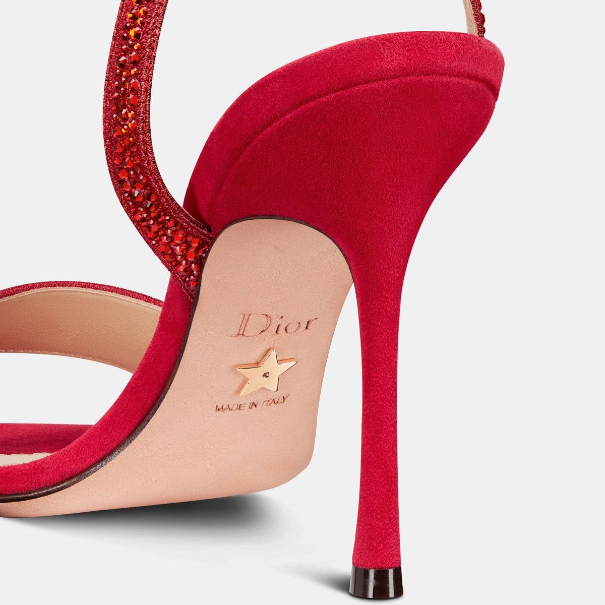 Dior o1w1db11024 Dway Heeled Sandal in Cherry red Size US 6 / IT 36 - 5 Thumbnail