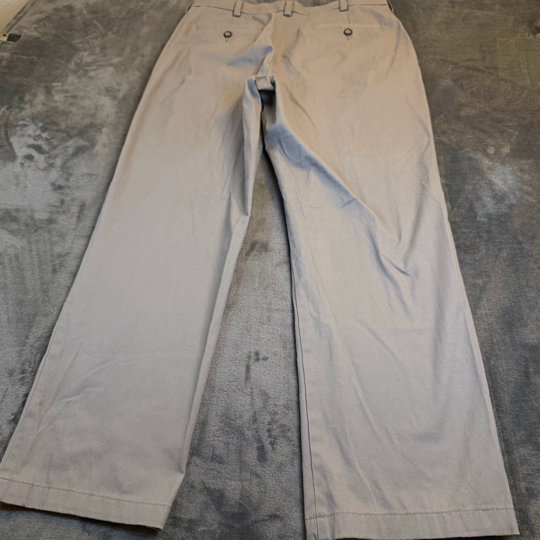 Croft & Barrow Croft & Barrow Chino Pants Mens 34x30 Easy Care Classic Fit Gray Blue Stretch Size US 34 / EU 50 - 5 Thumbnail