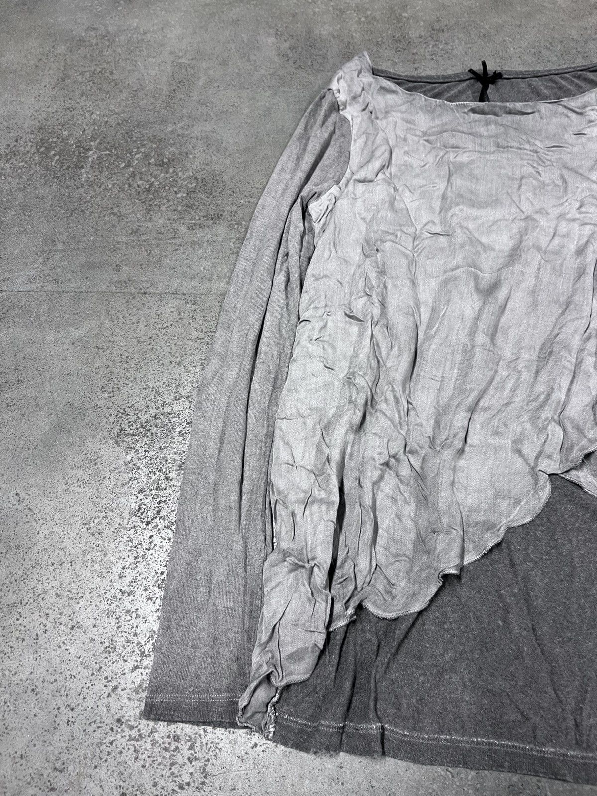 Other Deconstructed Faded Japanese Style Longsleeve Blouse Size S / US 4 / IT 40 - 2 Thumbnail