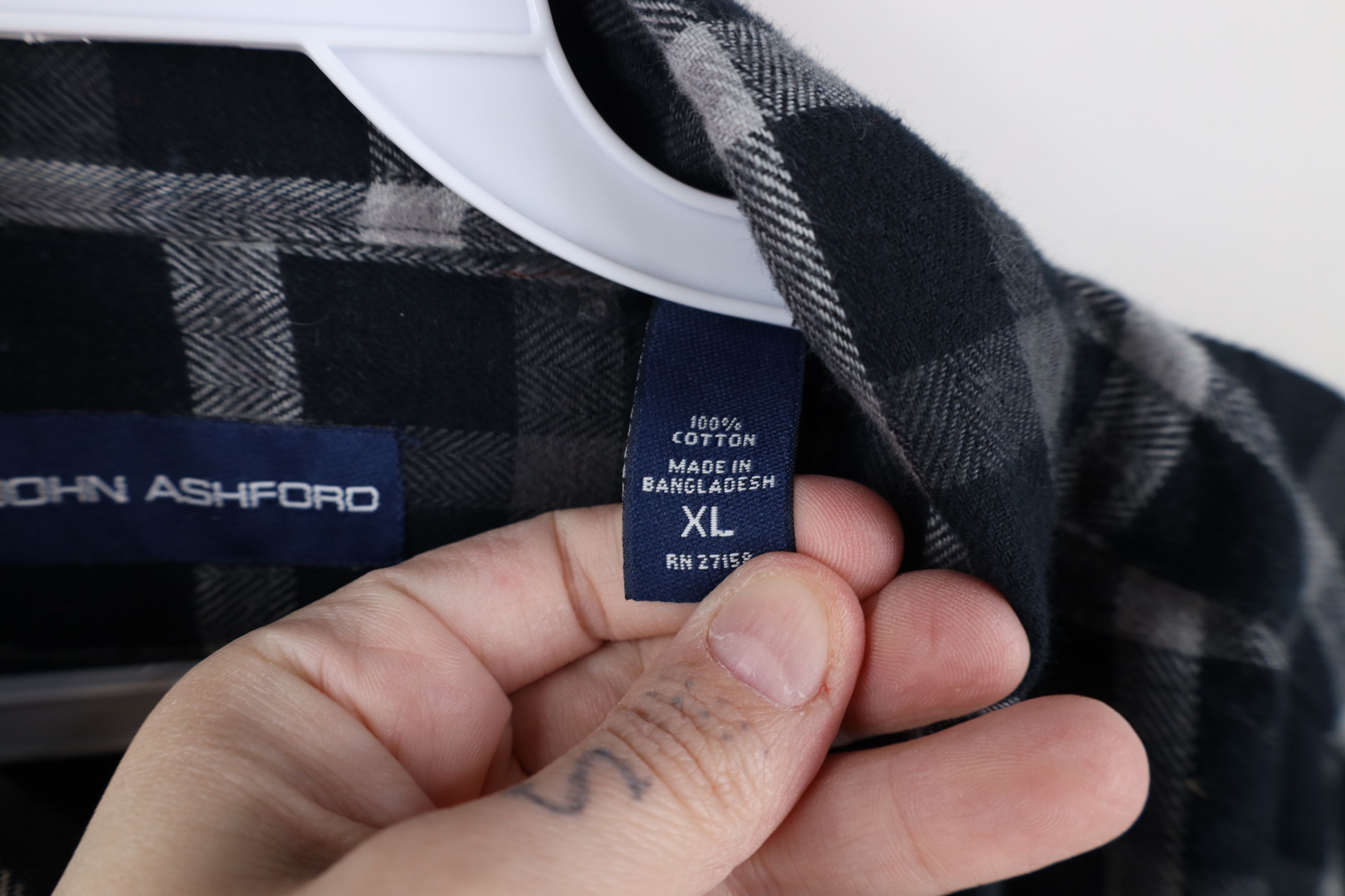 Vintage Deadstock Vintage Y2K Streetwear Flannel Button Down Shirt Size US XL / EU 56 / 4 - 9 Thumbnail