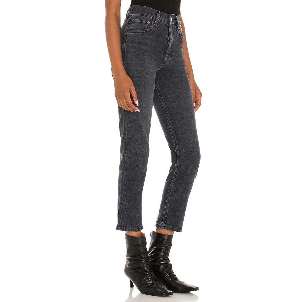 Agolde Agolde Riley Ash Gray Jeans | Size 25 Size 26" / US 2 / IT 38 - 5 Thumbnail
