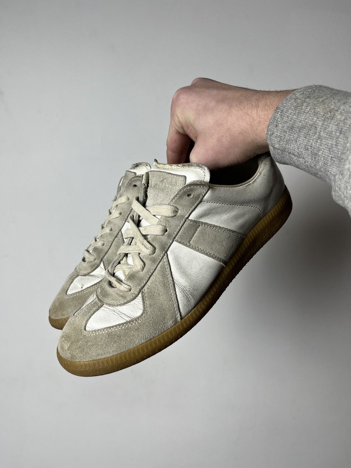 Maison Margiela 🔥Maison Margiela Replica Army Leather Sneakers 00's Size US 8 / IT 38 - 9 Thumbnail