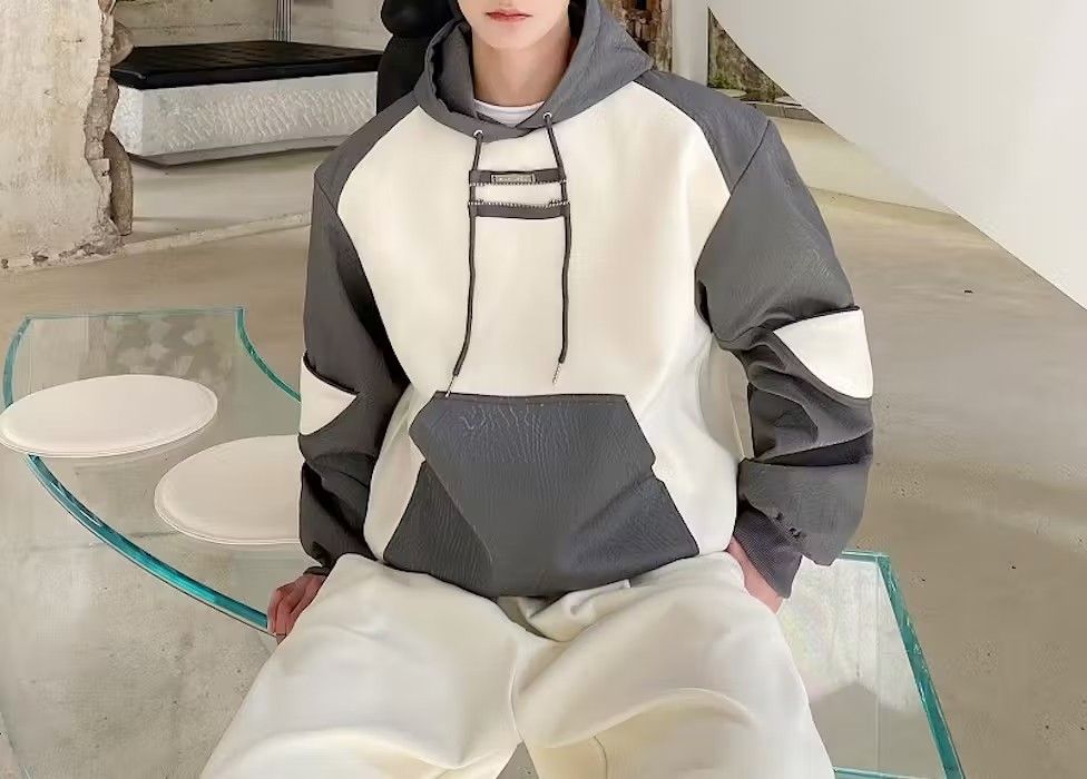 Japanese Brand Two Tone Hoodie Size US L / EU 52-54 / 3 - 1 Thumbnail
