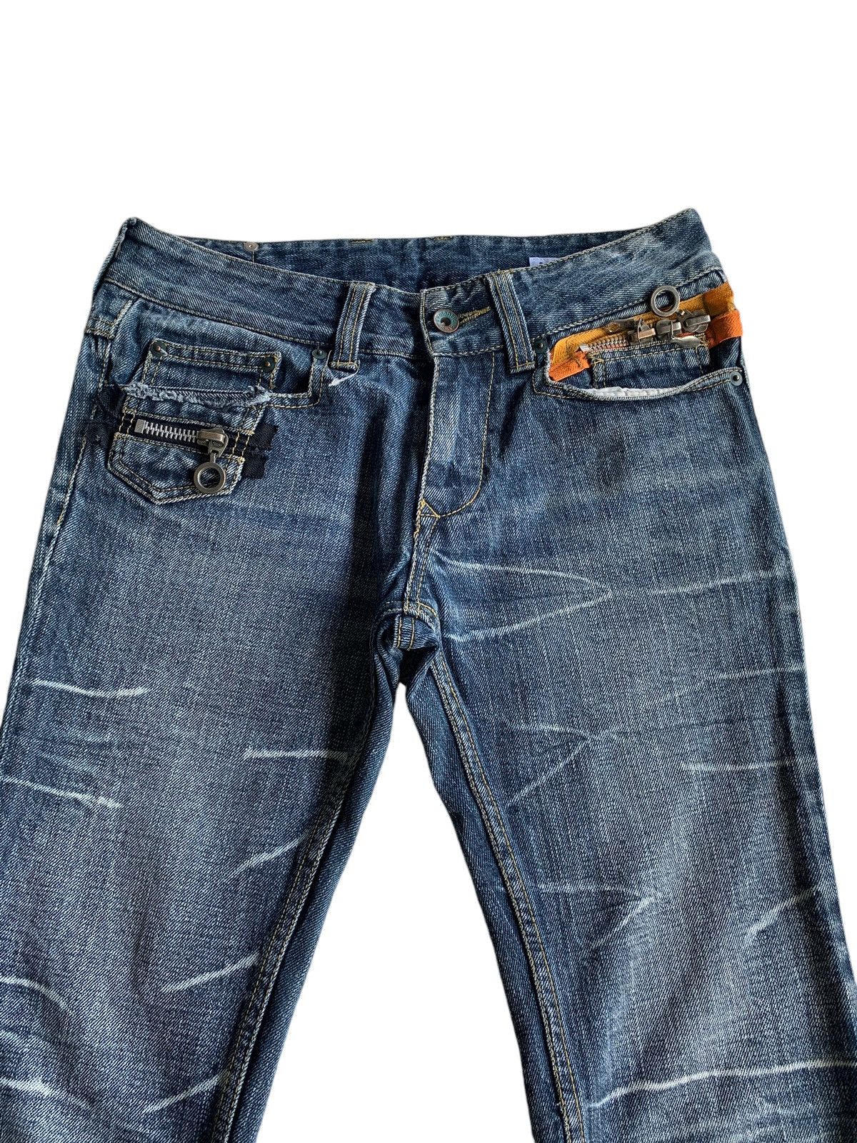 Tornado Mart Flare💥 Semantic Design Punk Style Rusty Distressed Denim☠️🎌 Size US 30 / EU 46 - 13 Thumbnail
