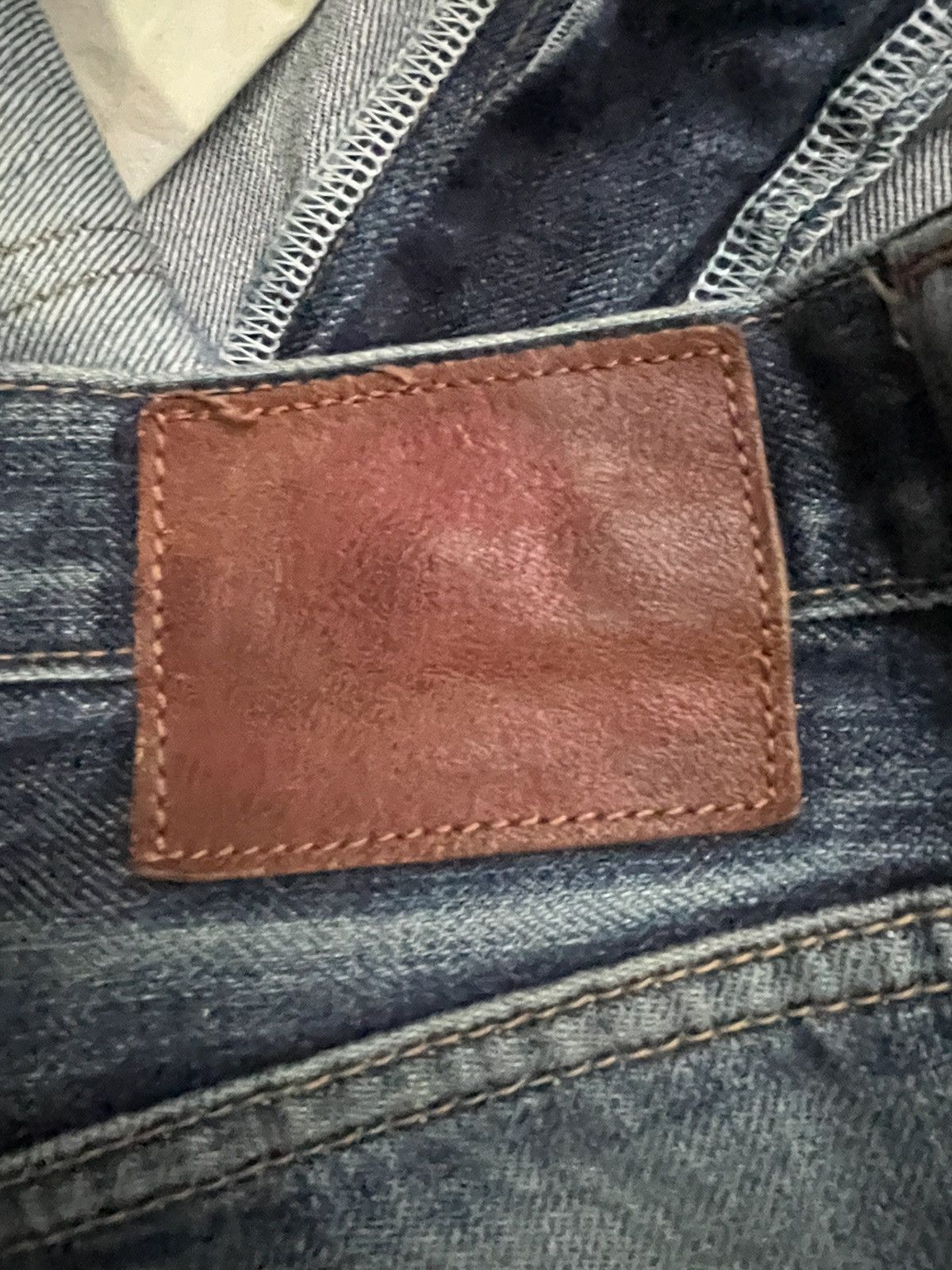 Japanese Brand × Vintage Vintage Blue Way Selvedge Distresed Denim Size US 33 - 19 Thumbnail