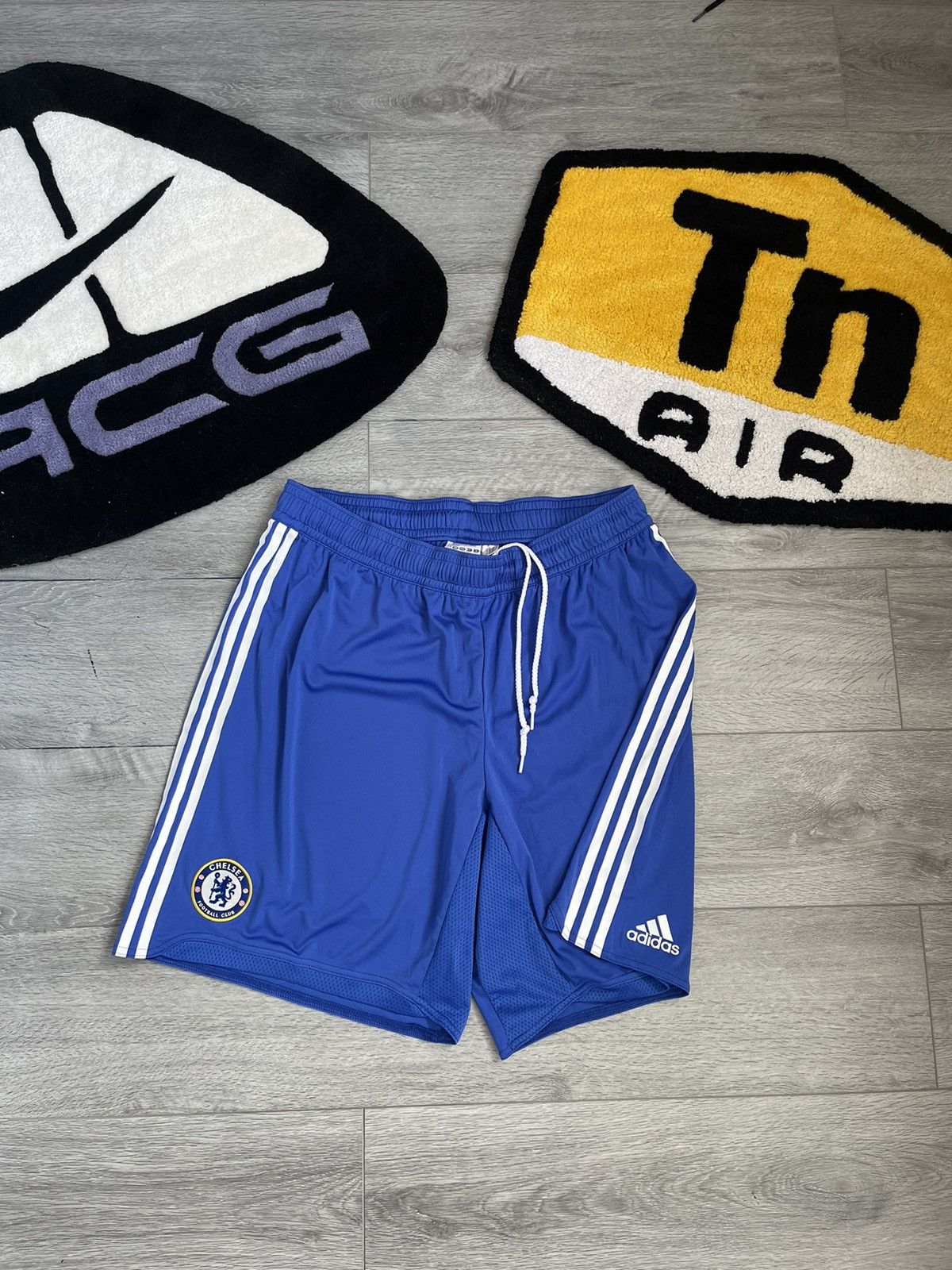 Pre-owned Adidas X Chelsea Soccer Adidas Chelsea 2009 Football Shorts Size Xxl In Blue