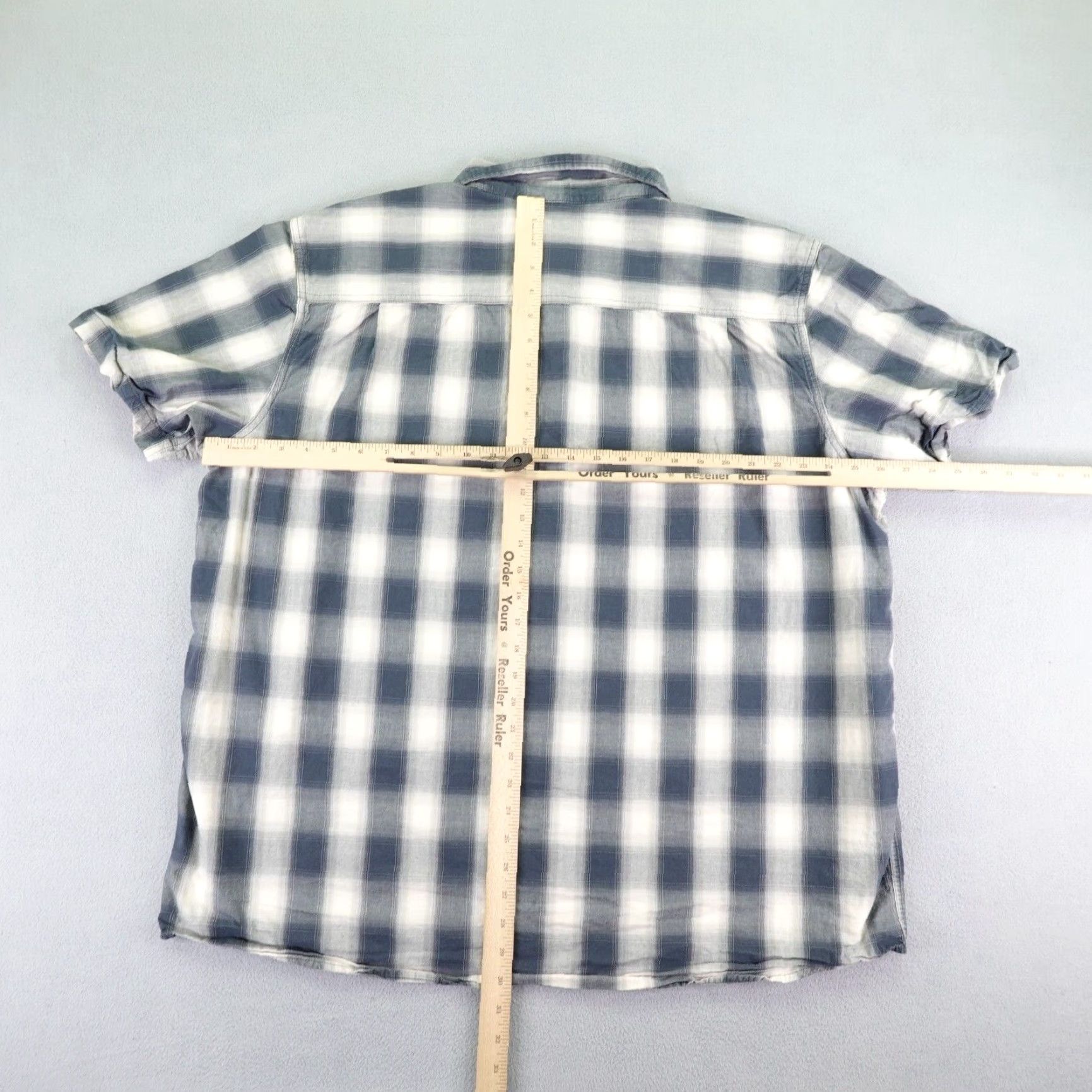 Carhartt VINTAGE Carhartt Shirt Mens 2XL Blue White Checkered Relaxed Fit Button Up Work Utility Shirt Size US XXL / EU 58 / 5 - 5 Thumbnail