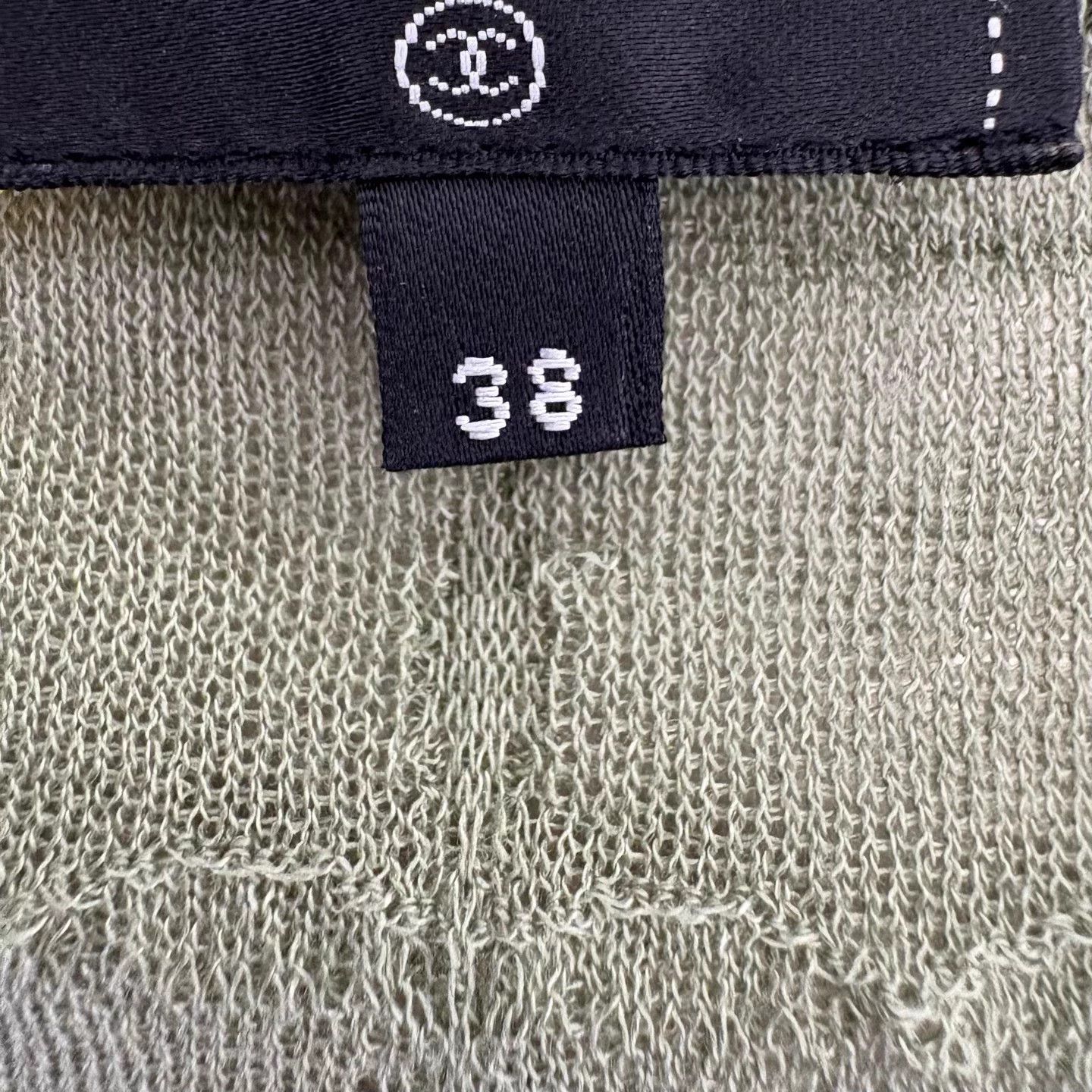 Chanel Chanel Women's Green Openwork Knit Cardigan Size S / US 4 / IT 40 - 4 Thumbnail