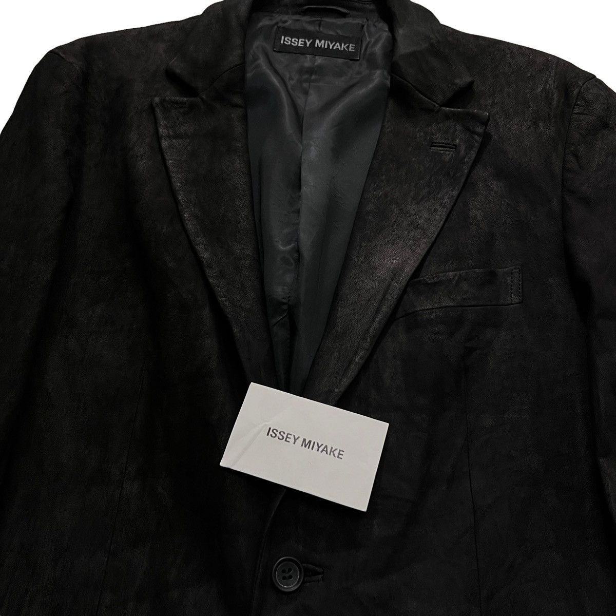 Issey Miyake 🔥VTG ISSEY MIYAKE SHEEPSKIN LEATHER JACKET DOUBLE BREAST Size US M / EU 48-50 / 2 - 3 Thumbnail