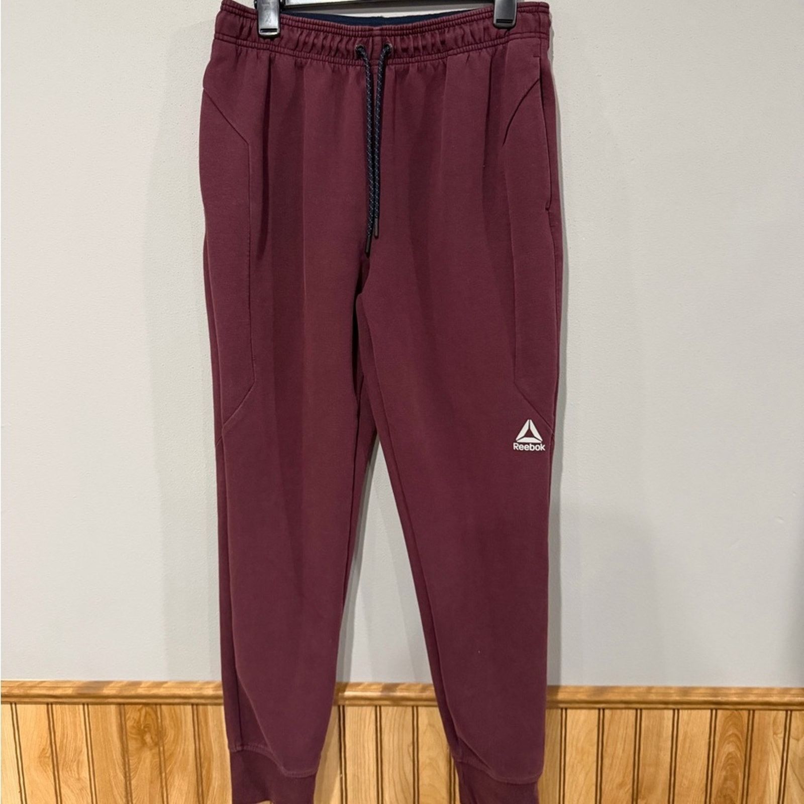 Reebok Reebok Men's Burgundy Joggers Size US 32 / EU 48 - 6 Thumbnail