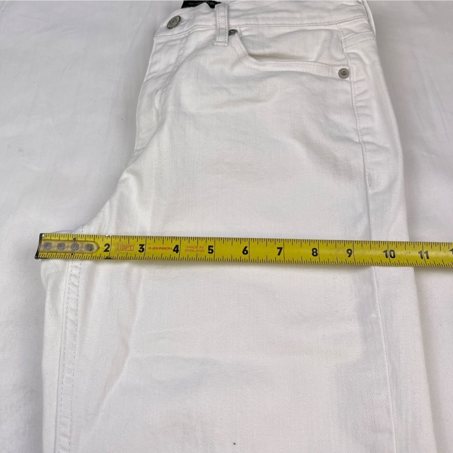 Banana Republic Banana Republic Women's White Pants/Girlfriend Jeans Sz 27/4 Size 27" / US 4 / IT 40 - 7 Thumbnail