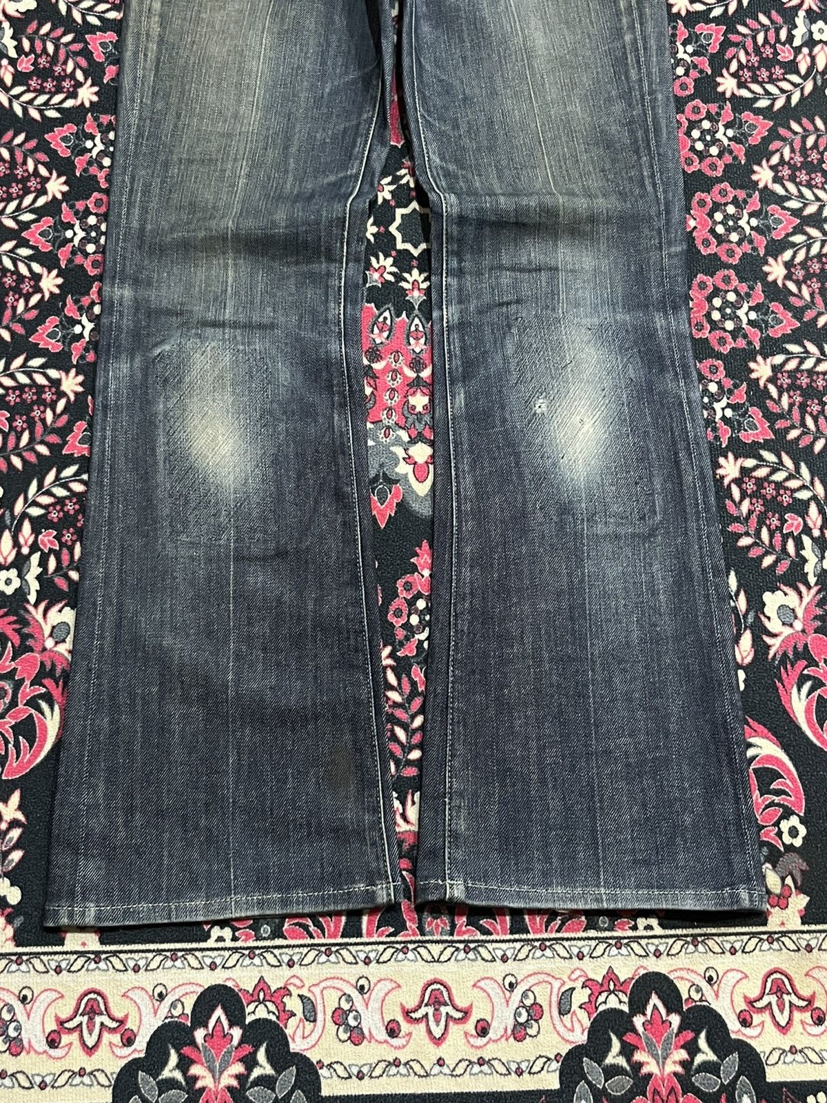 7 For All Mankind 7 For All Mankind Dark Blue Washed Flare Jeans Size 26" / US 2 / IT 38 - 9 Thumbnail