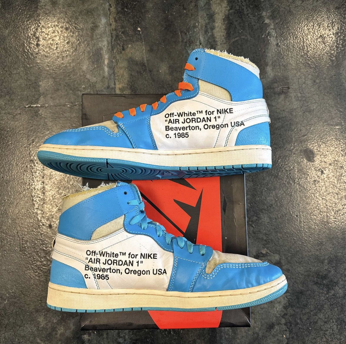 Nike × Off-White Jordan 1 Off White UNC Size US 13 / EU 46 - 2 Thumbnail