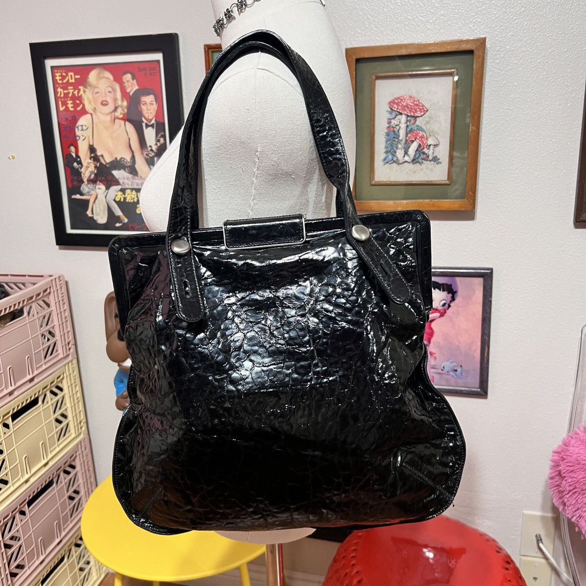 Marni Marni Croc Embossed Leather Bag Size ONE SIZE - 1 Thumbnail