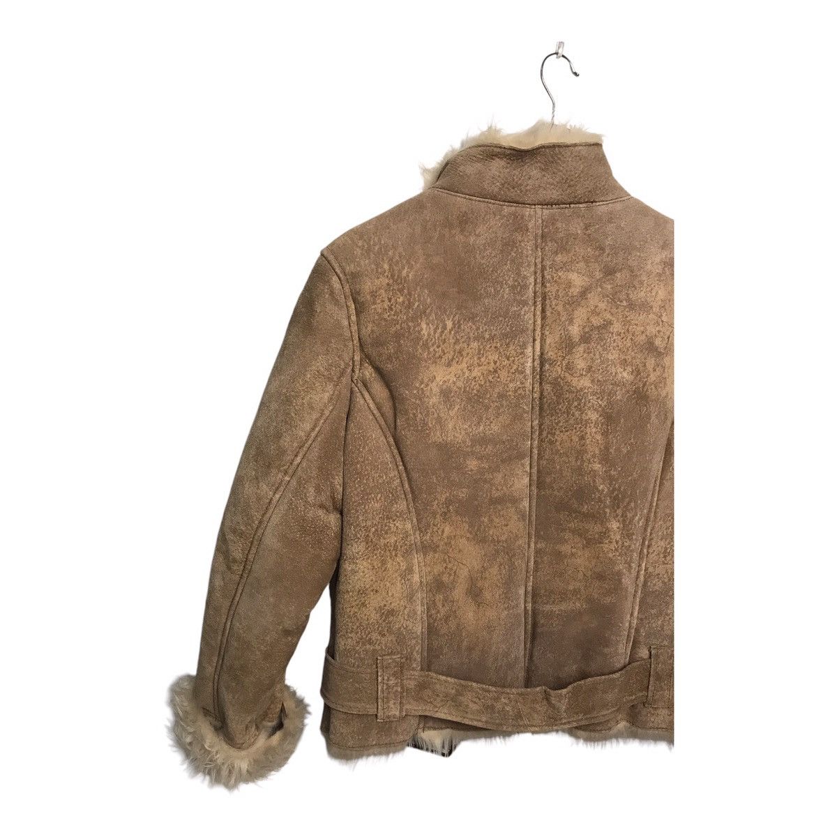 Japanese Brand 🌎 Blue Planet Leather Lined Fur Brown Jacket Size US S / EU 44-46 / 1 - 7 Thumbnail