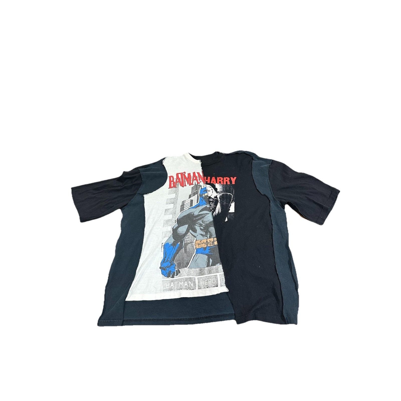 Handmade Custom 1 Of 1 Deconstructed T-Shirt Designer Batman Maison M Size US L / EU 52-54 / 3 - 1 Thumbnail