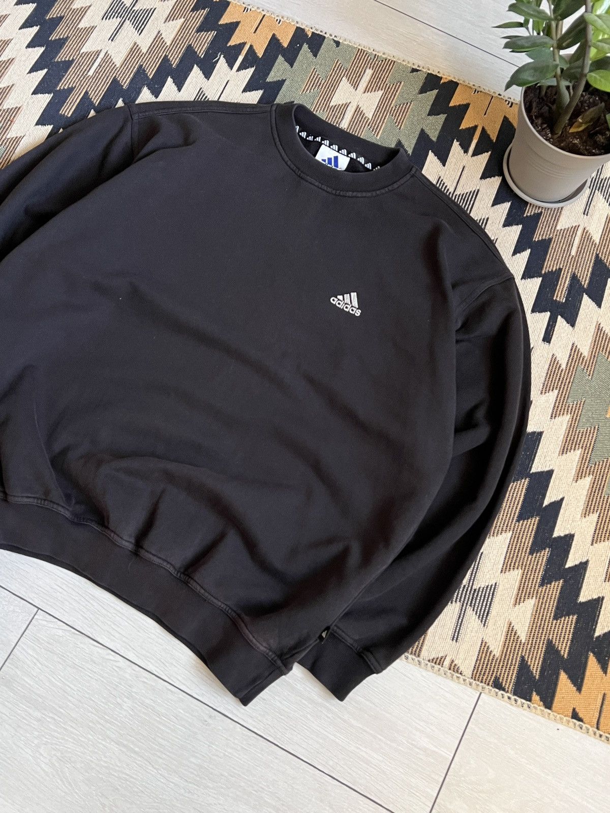 Adidas × Vintage Adidas Vintage Brown Sweatshirt Size US L / EU 52-54 / 3 - 3 Thumbnail