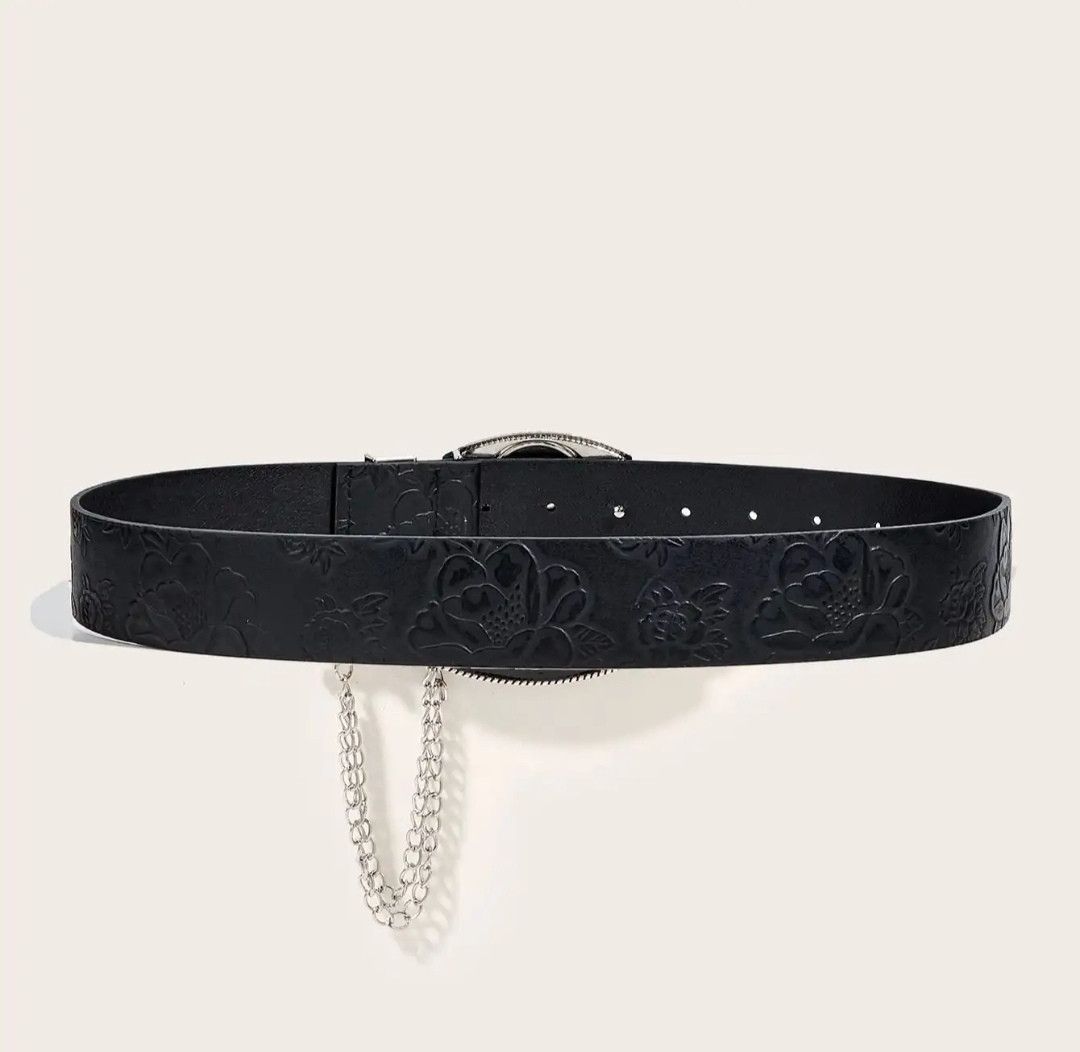 Japanese Brand Peony Skull Buckle Belt Size ONE SIZE - 4 Thumbnail