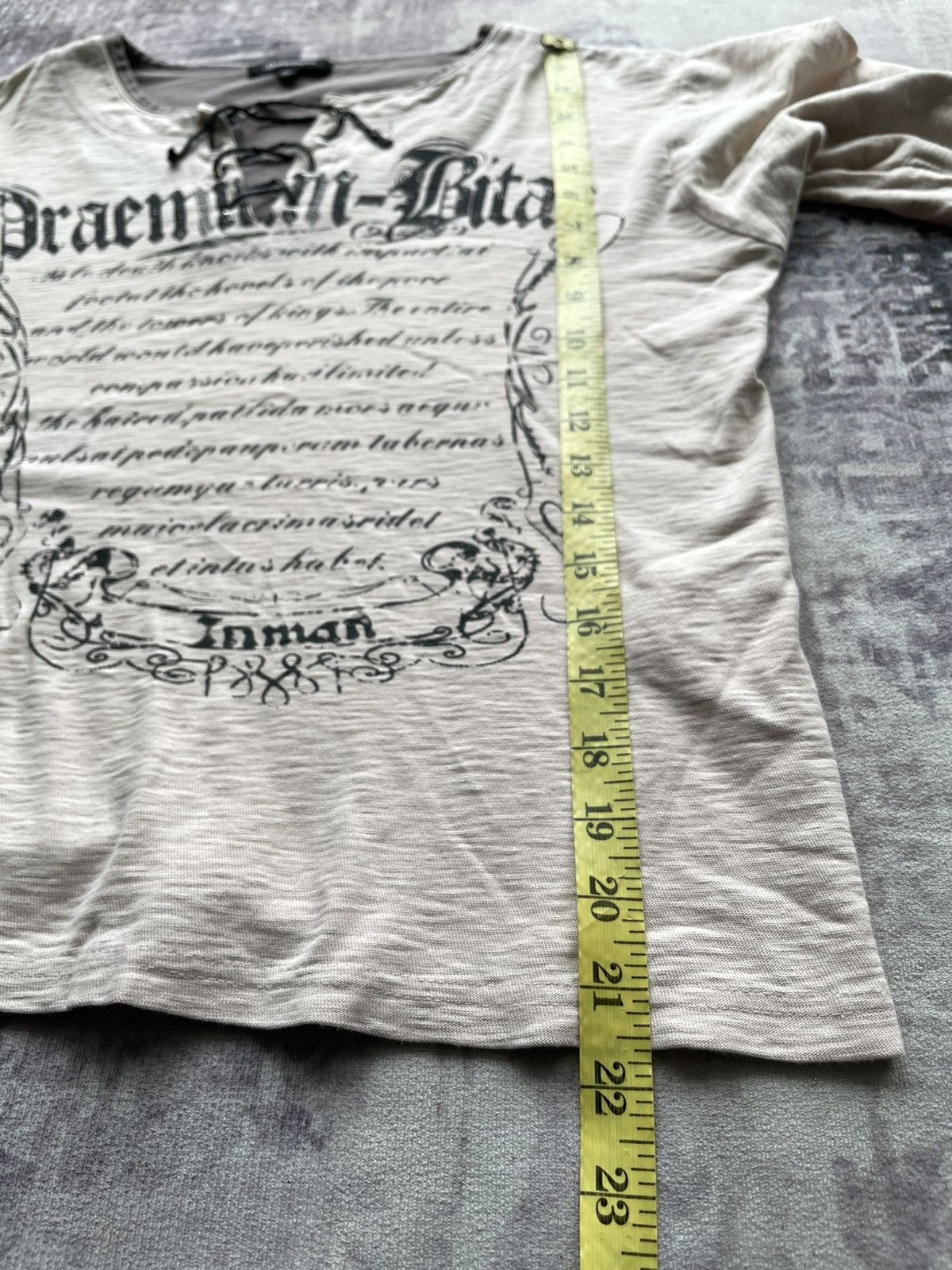 Beaumere Y2K Beumére Affliction Lace Up Punk Long Sleeve Tshirt Size US M / EU 48-50 / 2 - 7 Thumbnail
