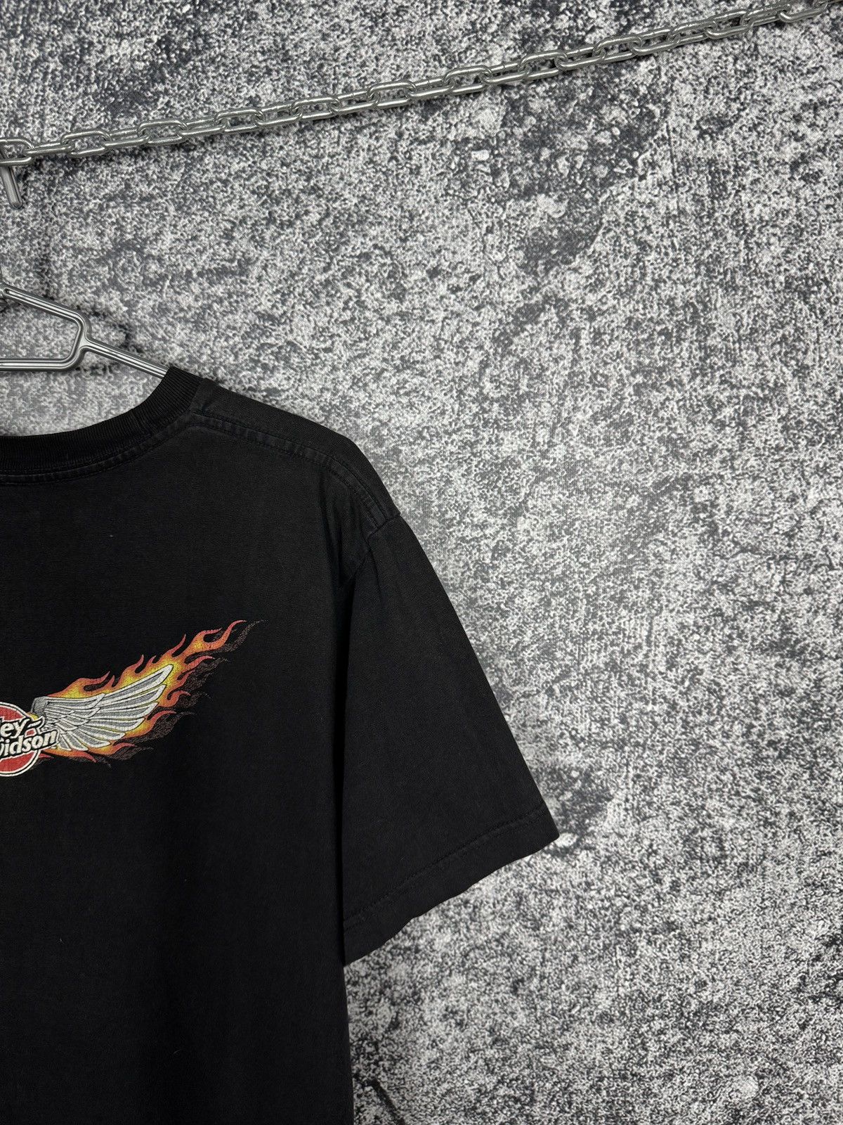 Harley Davidson Vintage Harley-Davidson Santa Maria T-Shirt Flame Skull Sz L Size US L / EU 52-54 / 3 - 11 Thumbnail