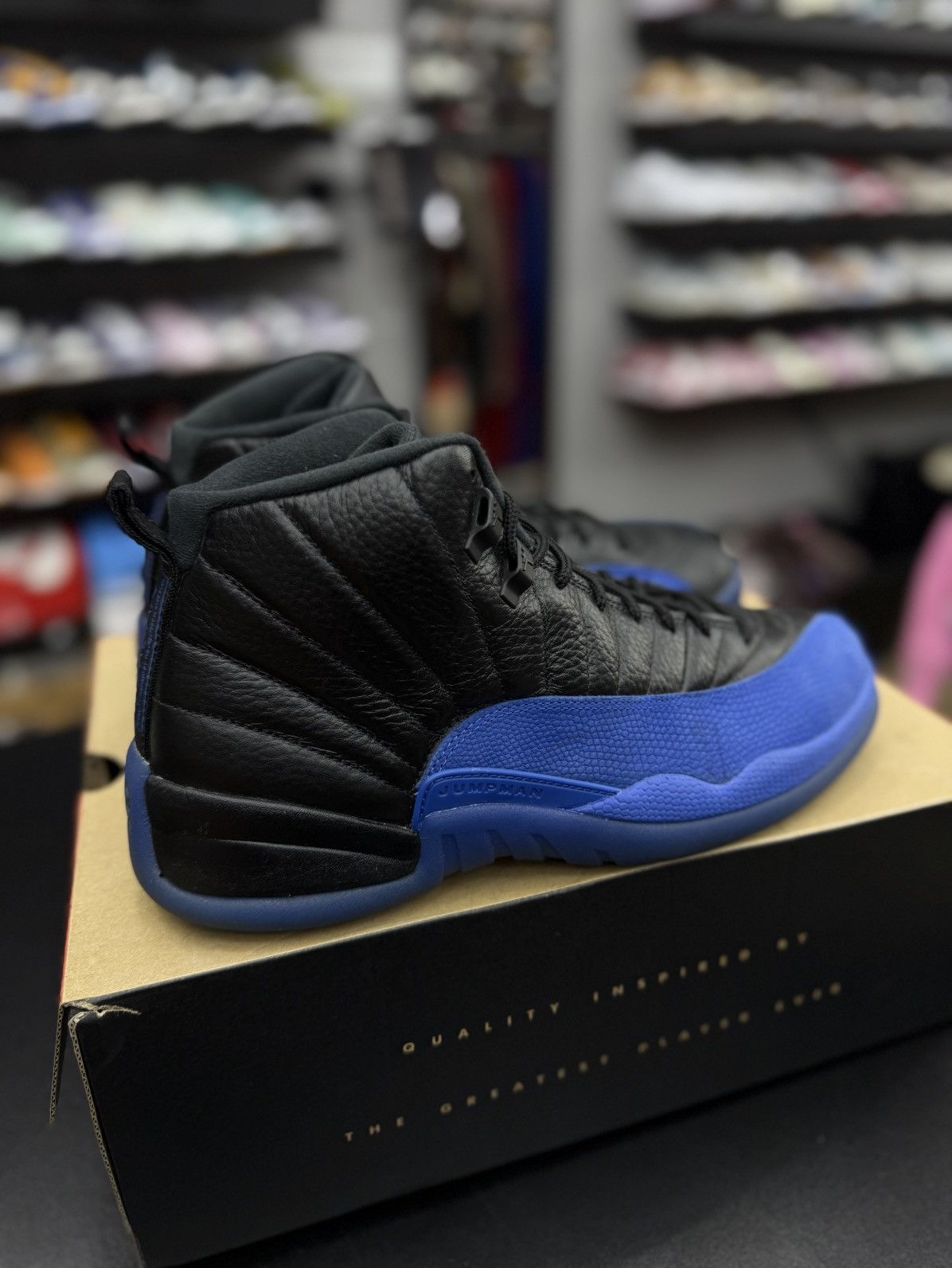 Jordan Brand × Nike Jordan 12 Blueberry Royal Blue Size 11.5 2019 Size US 11.5 / EU 44-45 - 12 Thumbnail