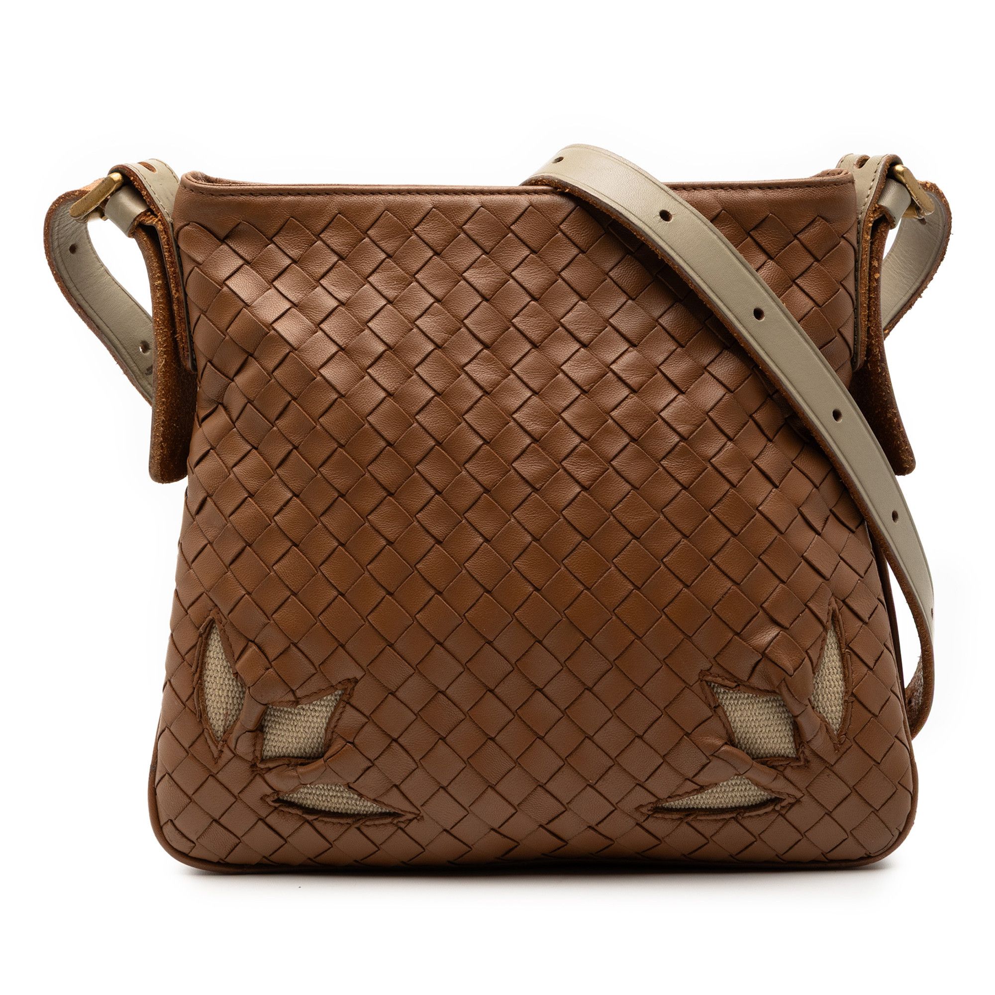 Bottega Veneta Bottega Veneta Nappa Intrecciato Cutwork Crossbody Size ONE SIZE - 1 Thumbnail