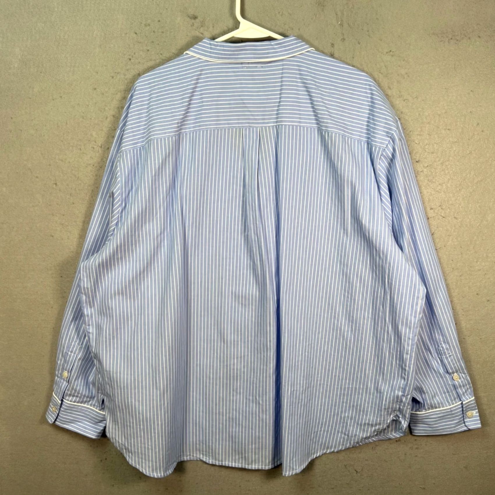 Gap GapBody Pajama Shirt Womens XL Blue White Striped 100% Cotton NEW! Size XL / US 12-14 / IT 48-50 - 2 Thumbnail