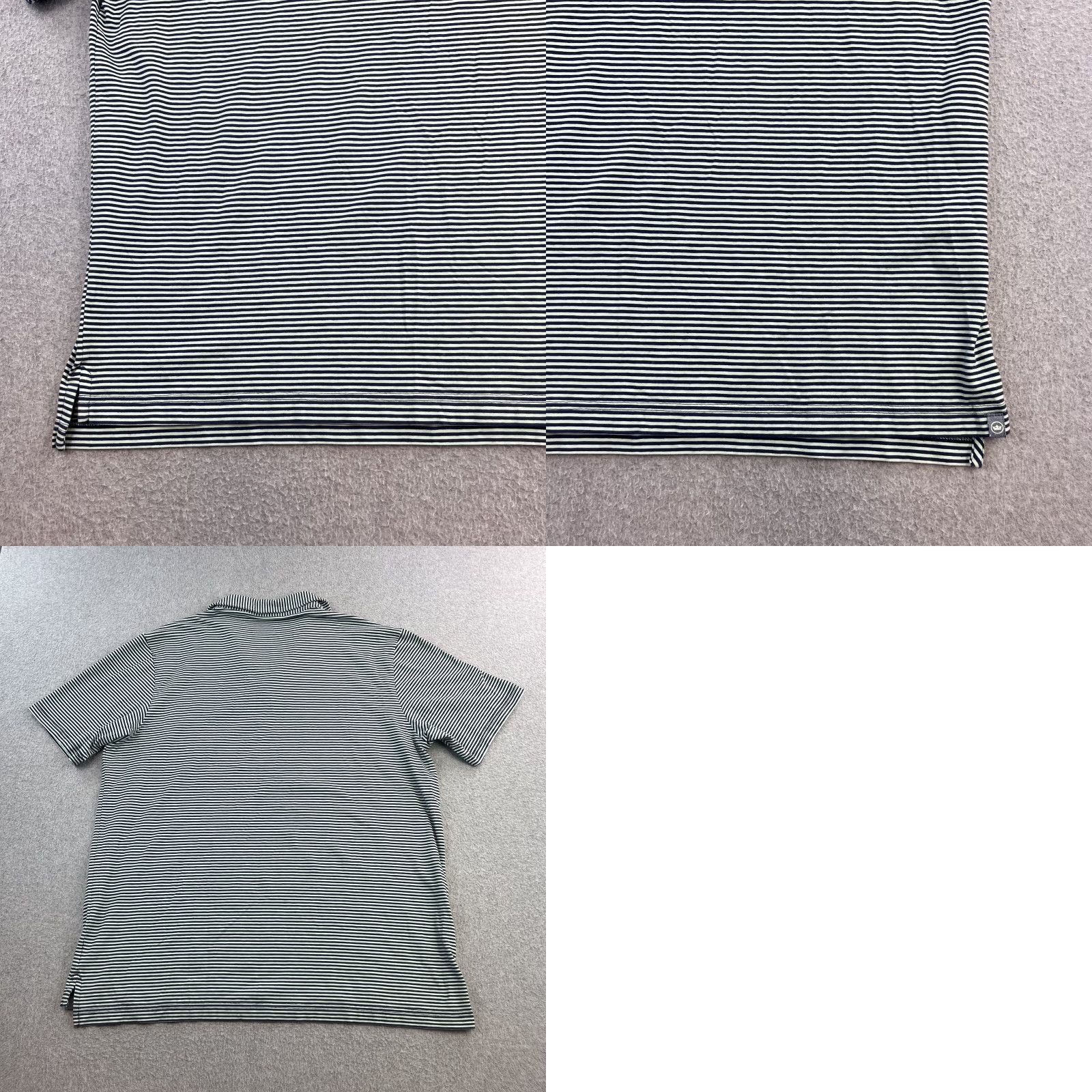 Peter Millar Peter Millar Polo Shirt Mens XL Navy Striped Cotton Stretch Golf Pocket Shirt Mens XL Navy Blue Striped Polo Size US XL / EU 56 / 4 - 8 Thumbnail