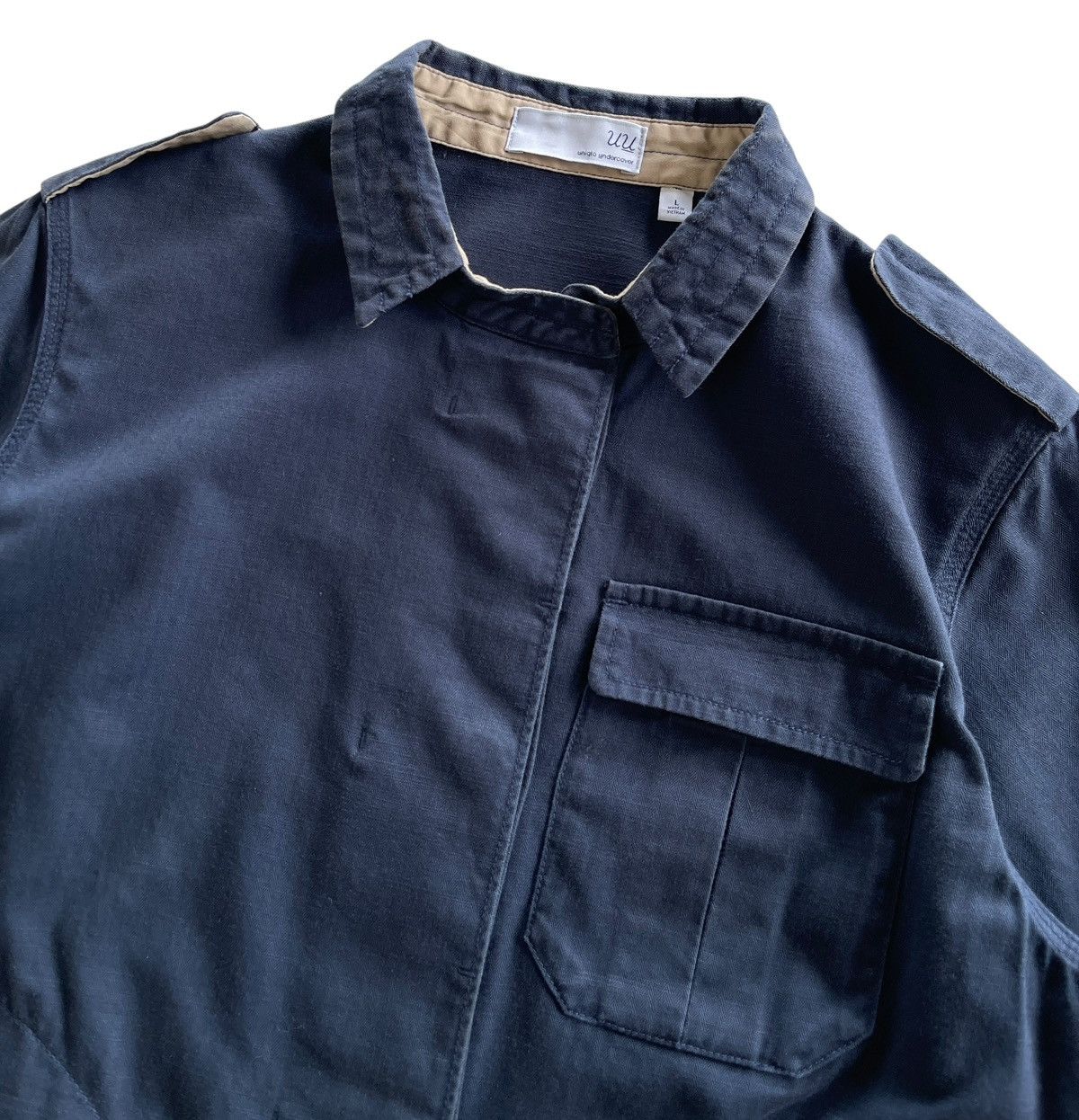 Undercover × Uniqlo Undercover X Uniqlo Military Shirt Size L / US 10 / IT 46 - 5 Thumbnail