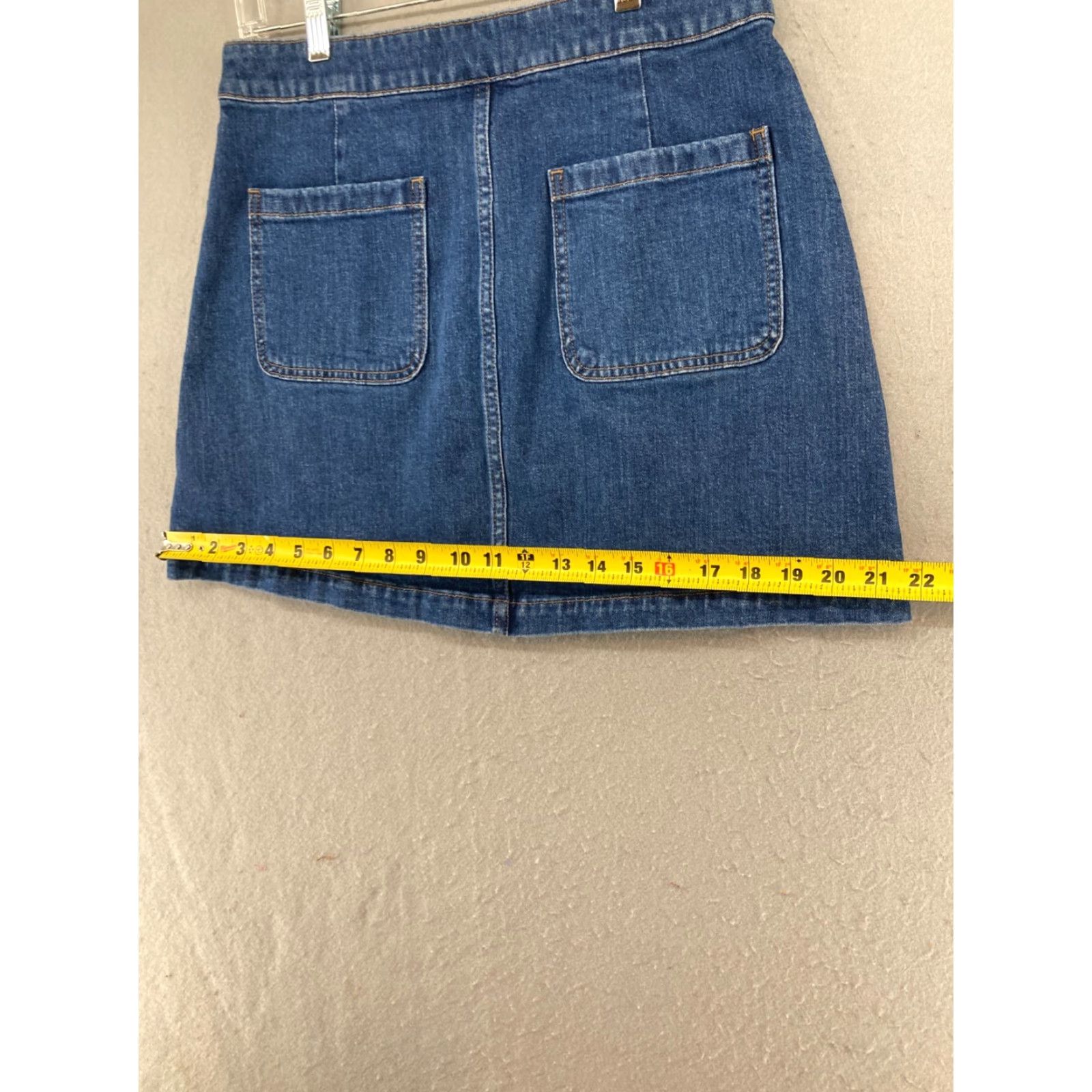 Madewell Madewell Women's Denim A-Line Skirt 30 Blue Stretch Zip High Rise Short Casual Spring Summer Women Size 30" / US 8 / IT 44 - 3 Thumbnail