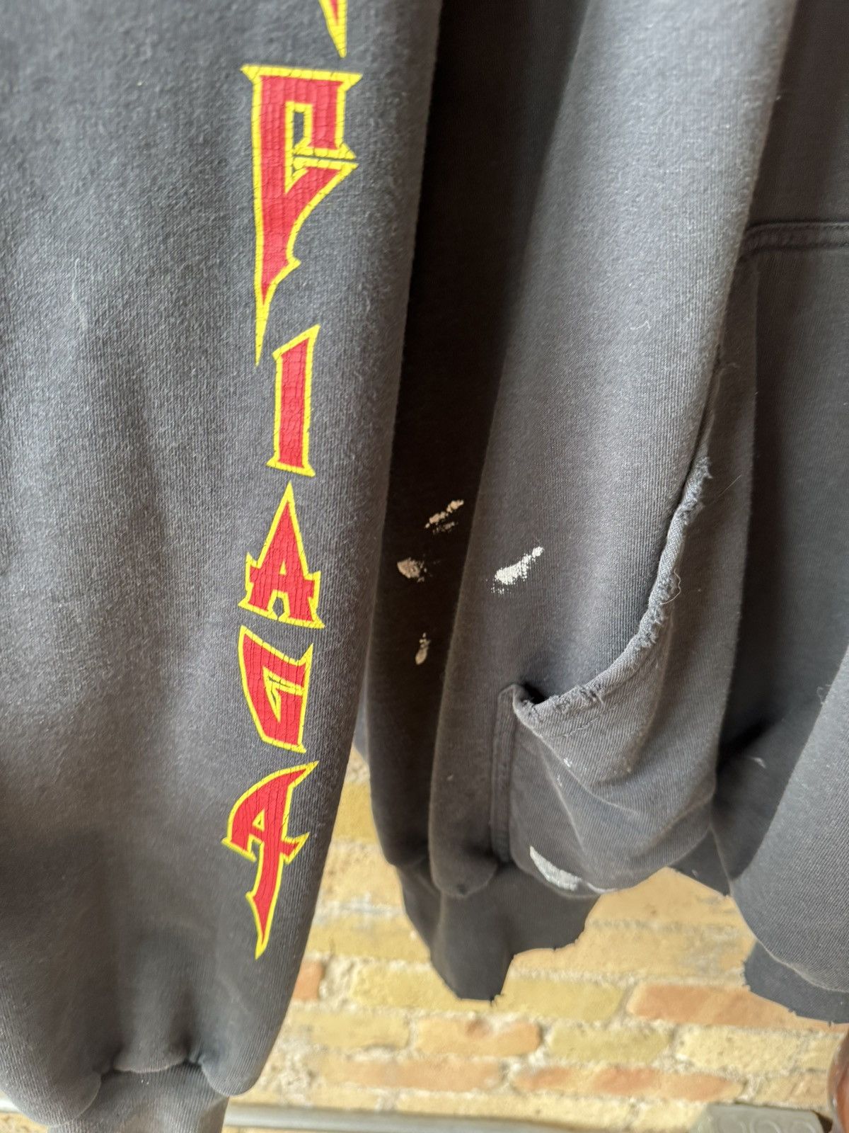 Balenciaga Balenciaga Metal Logo Hoodie Size US XL / EU 56 / 4 - 3 Thumbnail