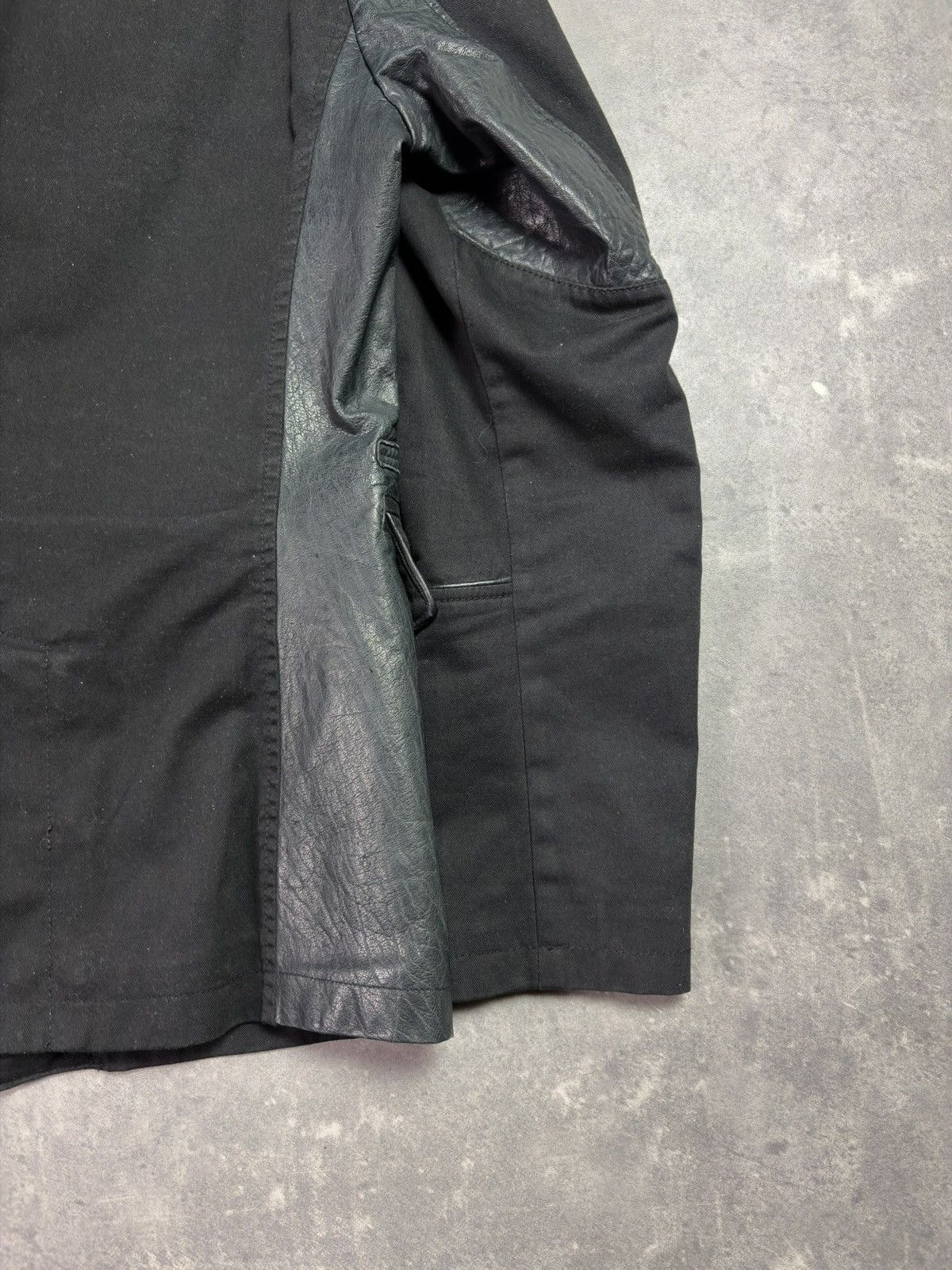 Dirk Bikkembergs Dirk Bikkembergs Leather Elements Blazer Cut Jacket 48 M Size US M / EU 48-50 / 2 - 19 Thumbnail